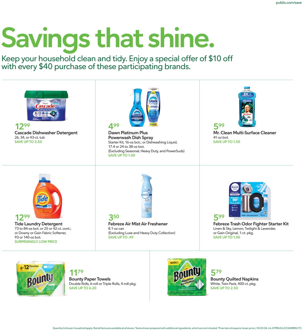 Publix Weekly Ad (Oct 28 - Nov 3, 2026) Sneak Peek - Image 1 Oct 21 - 27
