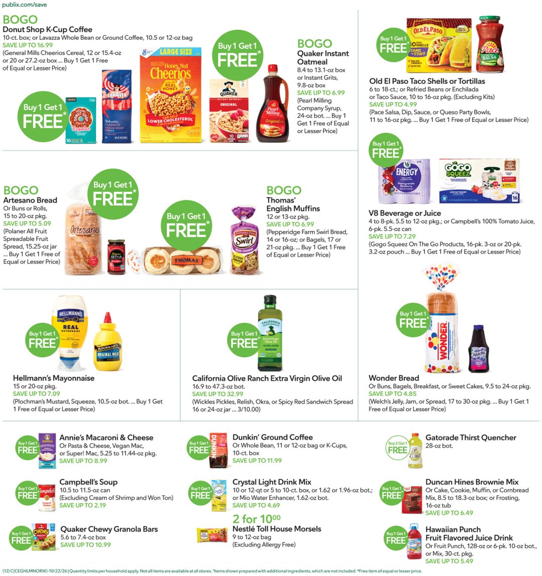 Publix Weekly Ad (Oct 28 - Nov 3, 2026) Sneak Peek - Image 2 Oct 21 - 27