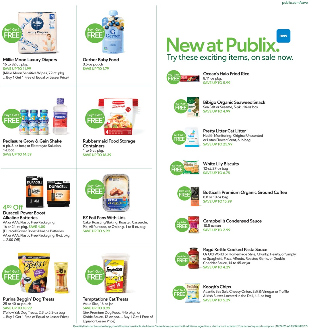 Publix Weekly Ad (Oct 28 - Nov 3, 2026) Sneak Peek - Image 1 Oct 21 - 27