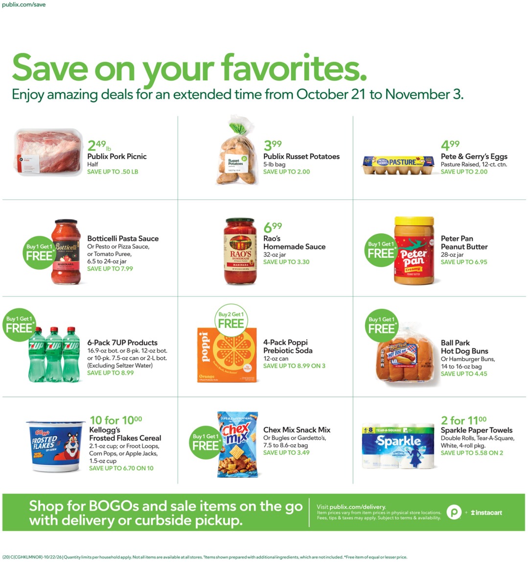 Publix Weekly Ad (Oct 28 - Nov 3, 2026) Sneak Peek - Image 2 Oct 21 - 27