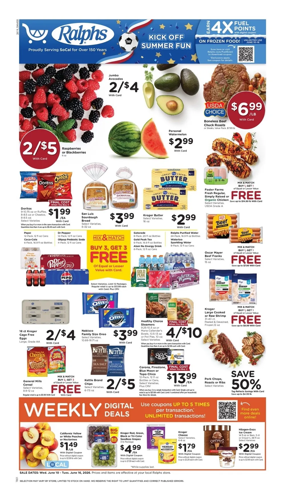 Ralphs Weekly Ad June 10 – 16, 2026 - Image 1 June 10 – 16
