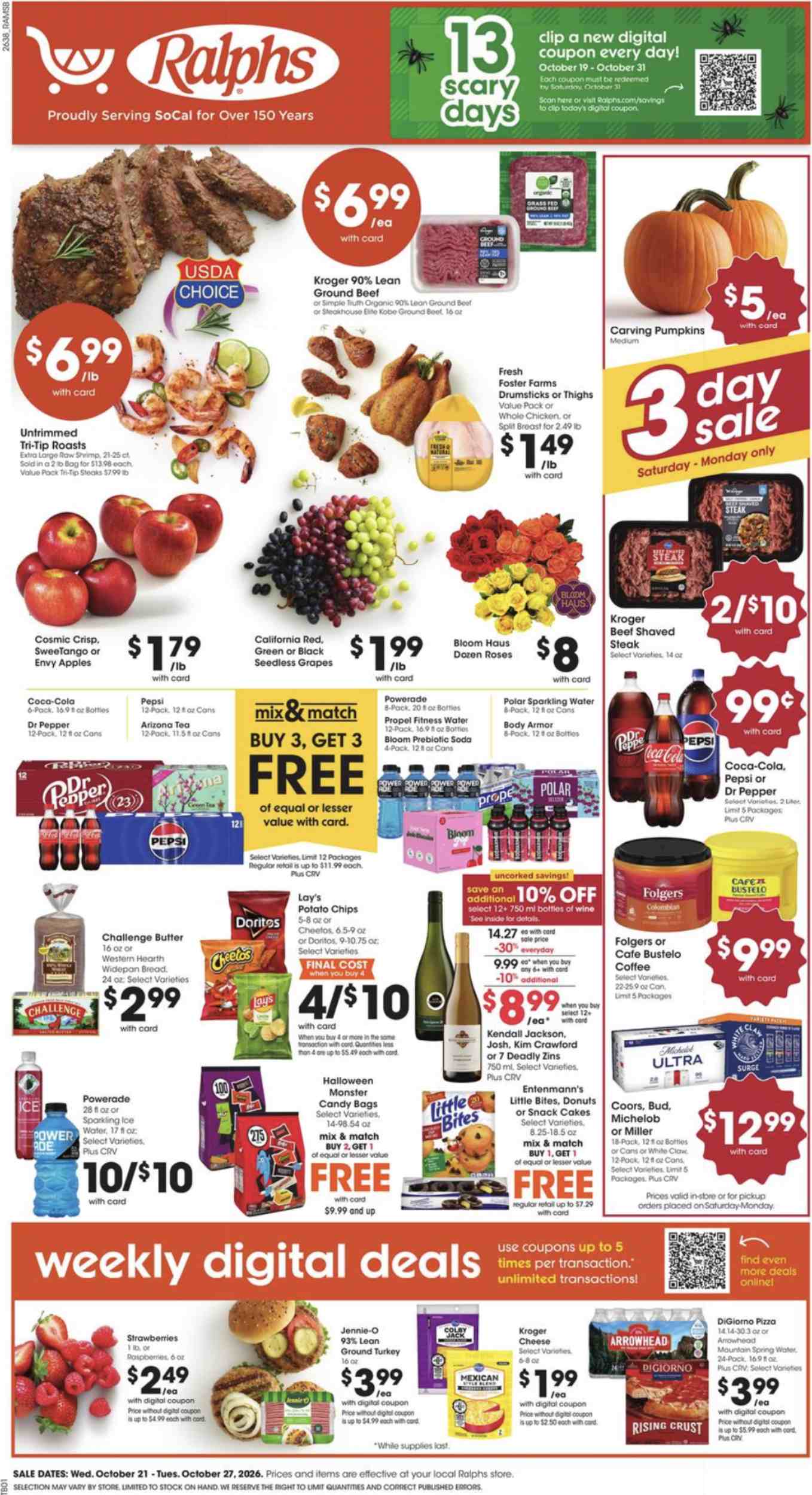 Ralphs Weekly Ad (Oct 21 - 27, 2026) - Image 1 Oct 21 - 27