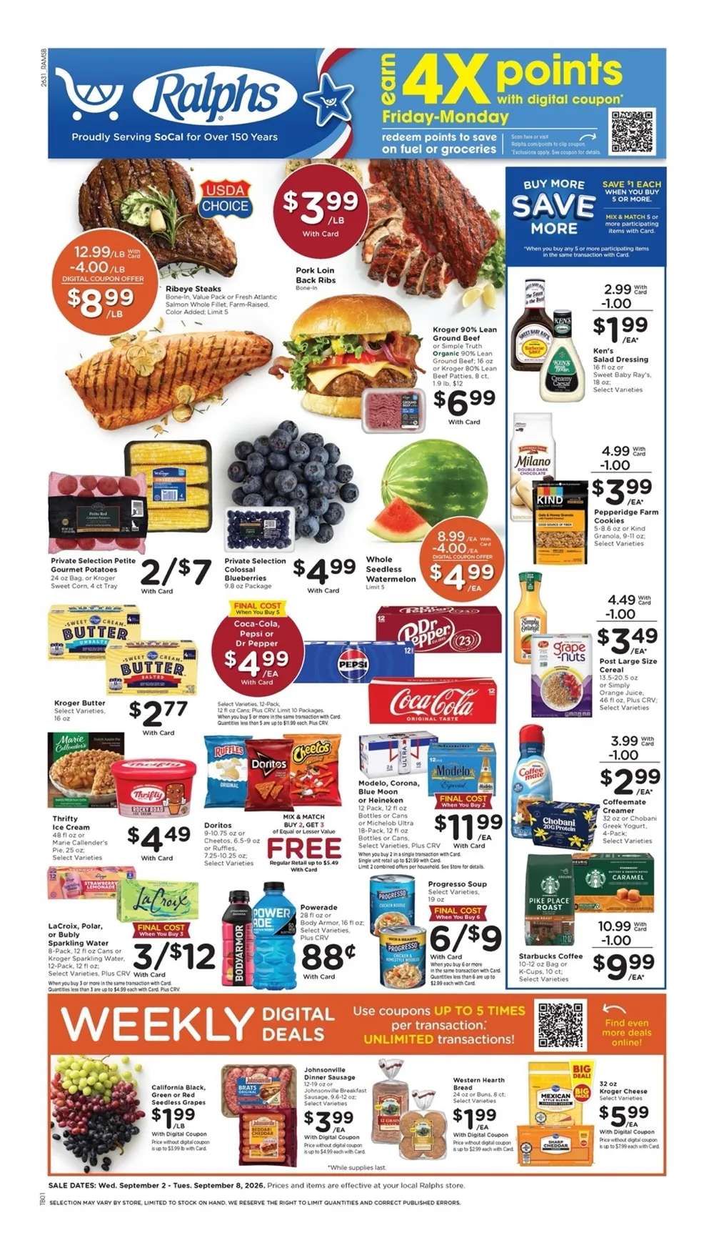 Ralphs Weekly Ad September 9 - 15, 2026 - Image 1 September 2 - 8