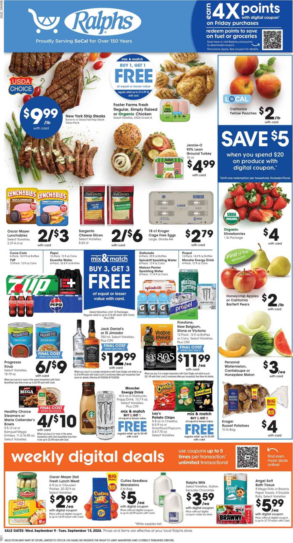 Ralphs Weekly Ad September 9 - 15, 2026 - Image 1 September 9 - 15