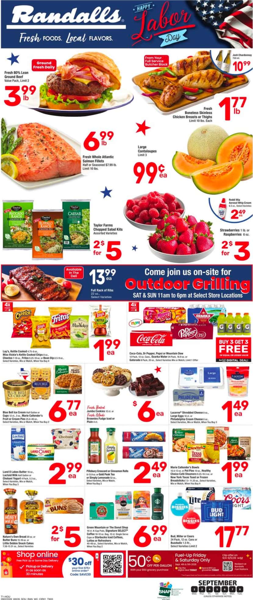 Randalls Weekly Ad September 2 - 8, 2026 - Image 1 September 2 - 8