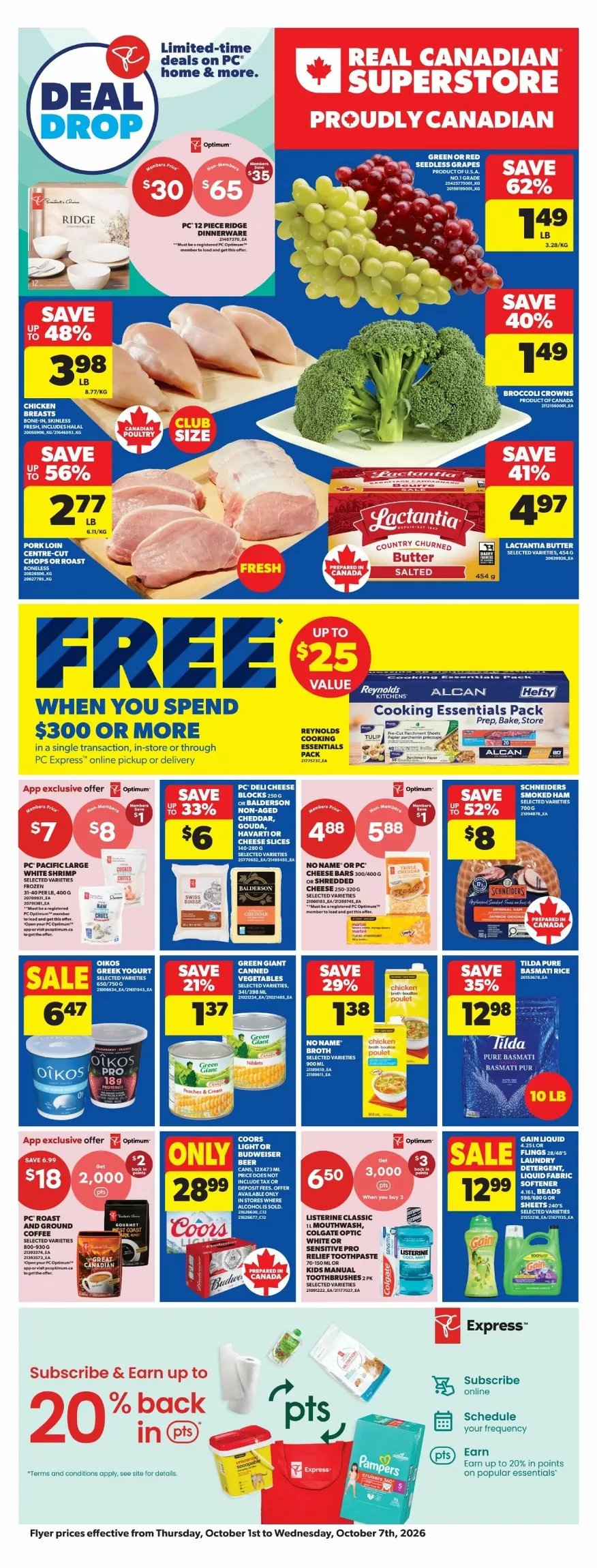 Real Canadian Superstore Flyer (Oct 8 - 14, 2026) Sneak Peek - Image 1 October 1 - 7