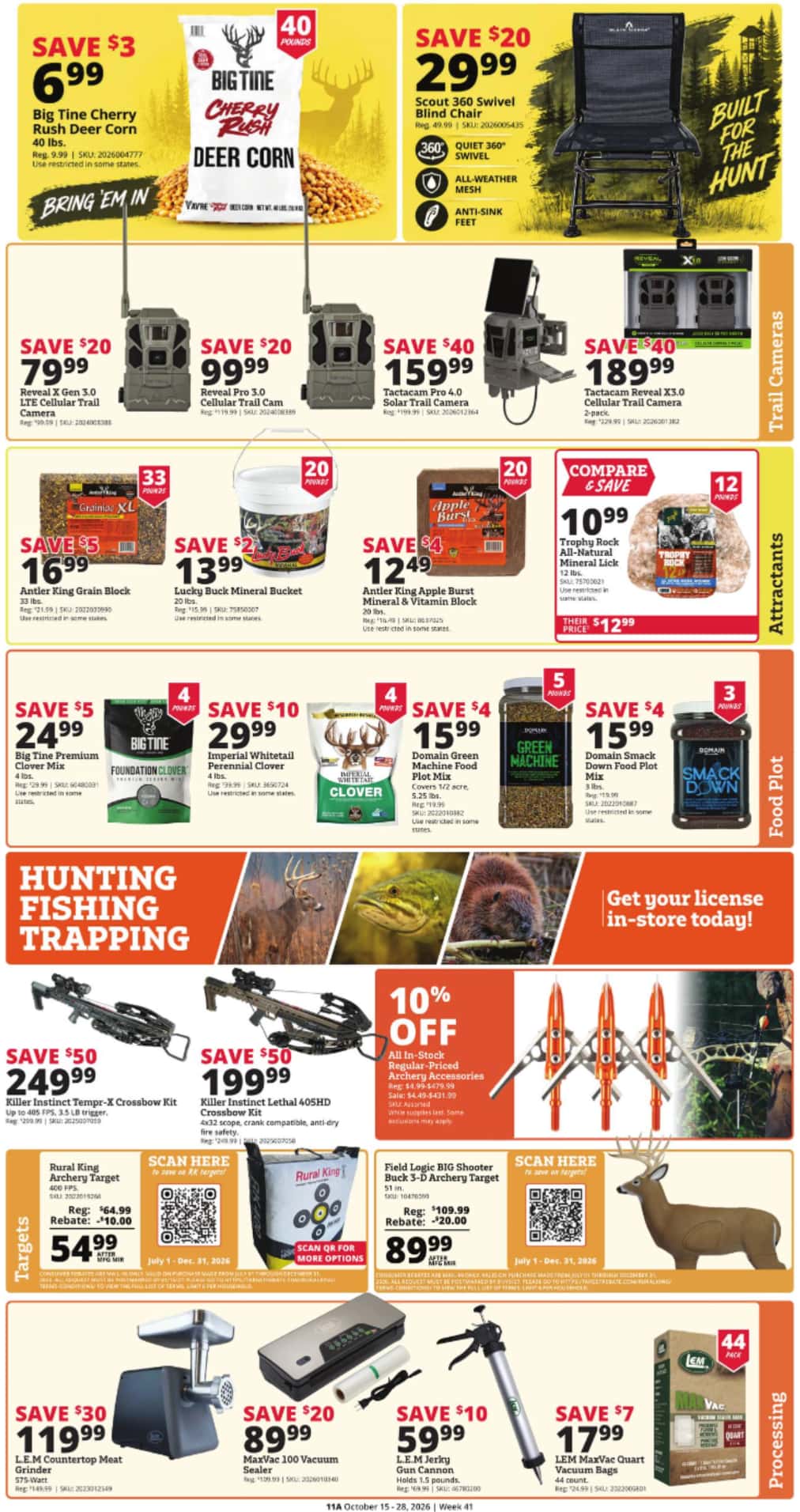 Rural King Weekly Ad (Oct 15 - 28, 2026) - Image 1 Oct 15 - 28