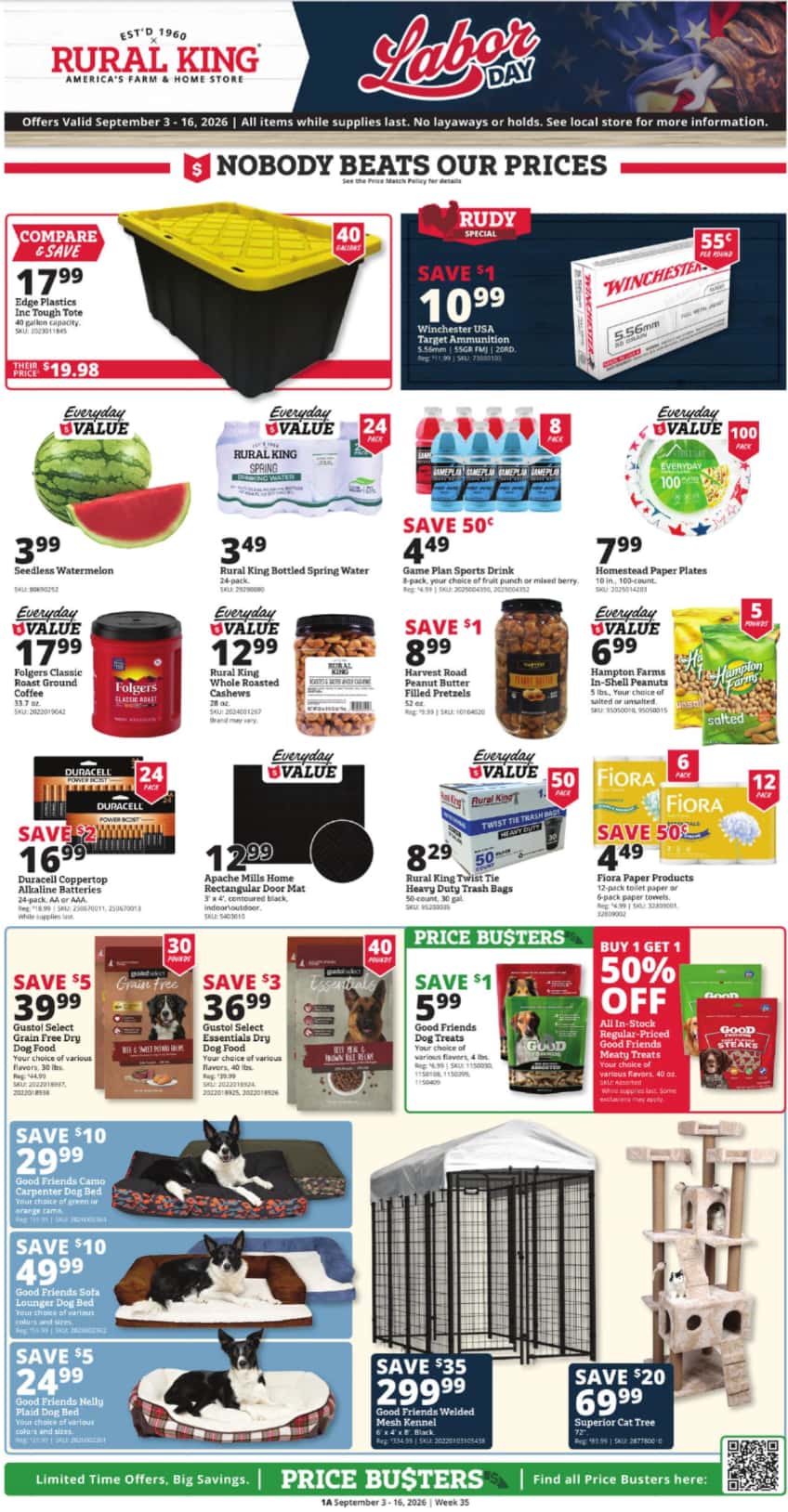 Rural King Weekly Ad September 3 – 16, 2026 - Image 1 September 3 - 16