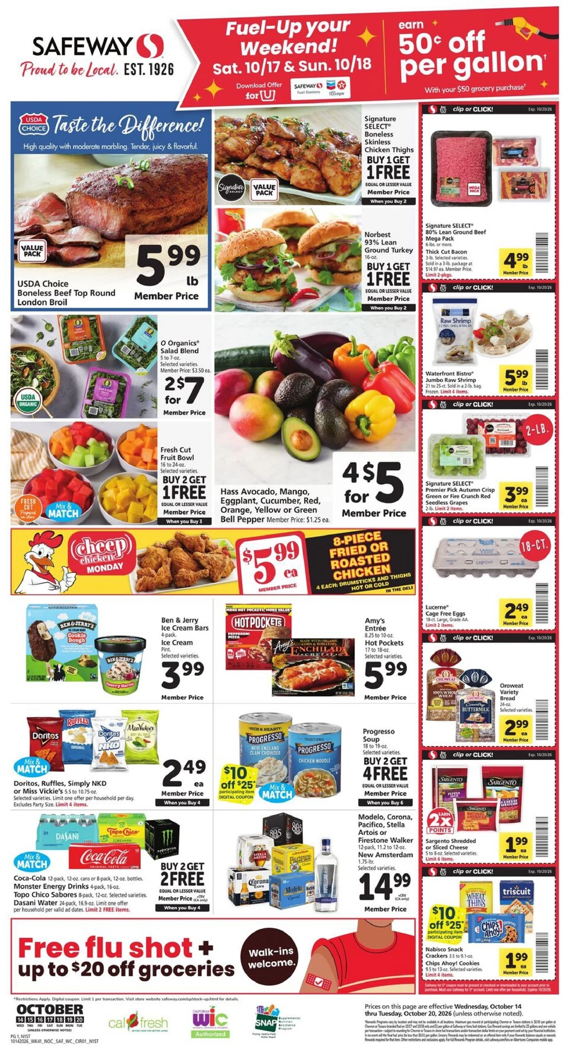 Safeway Weekly Ad (October 14 - 20, 2026) - Image 1 Oct 14 - 20