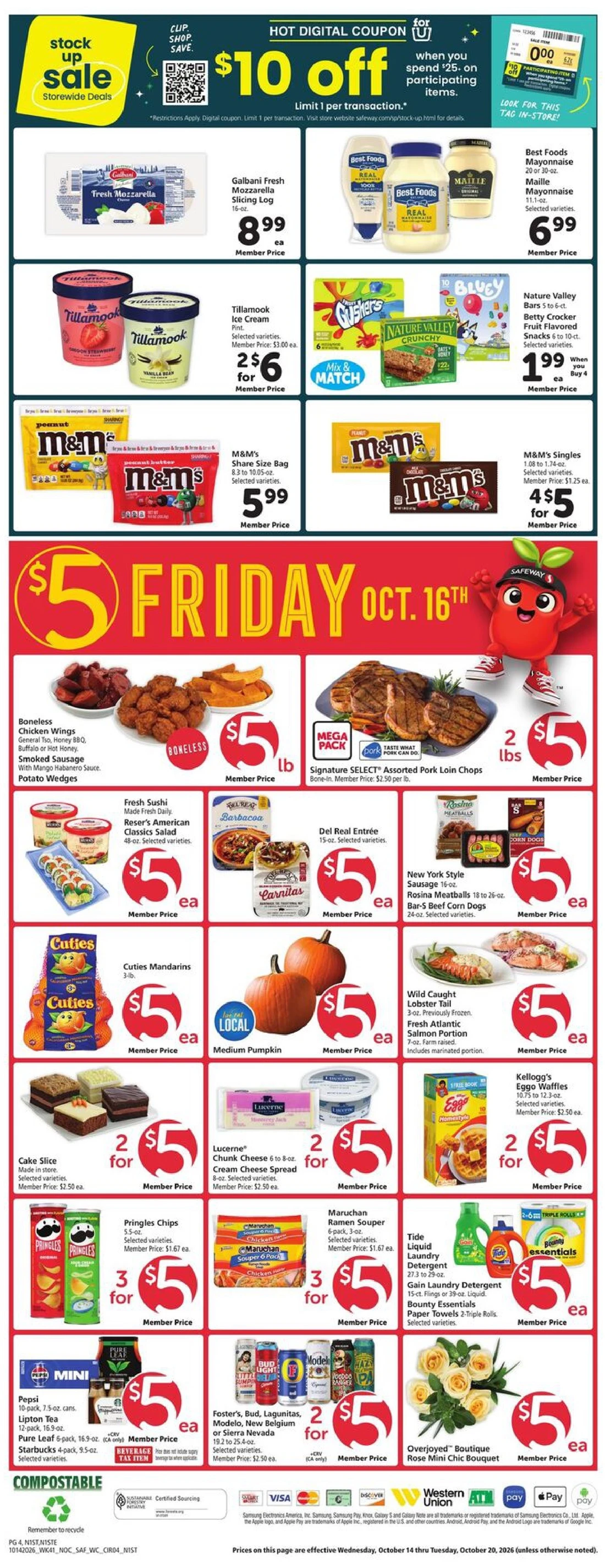 Safeway Weekly Ad (October 14 - 20, 2026) - Image 2 Oct 14 - 20
