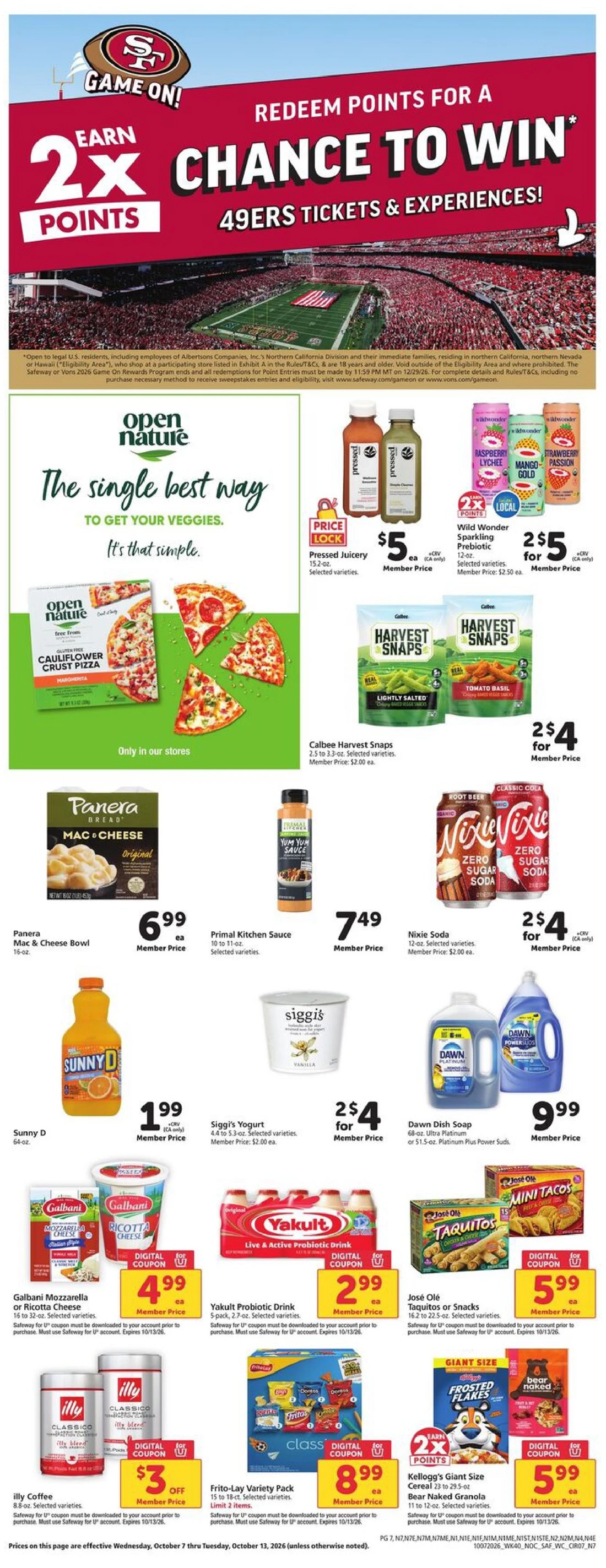 Safeway Weekly Ad (October 14 - 20, 2026) - Image 1 Oct 7 - 13