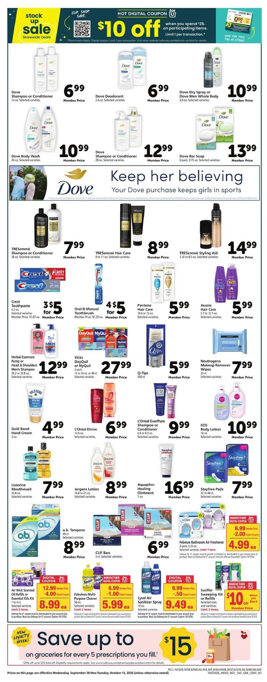 Safeway Weekly Ad (October 14 - 20, 2026) - Image 2 Oct 7 - 13