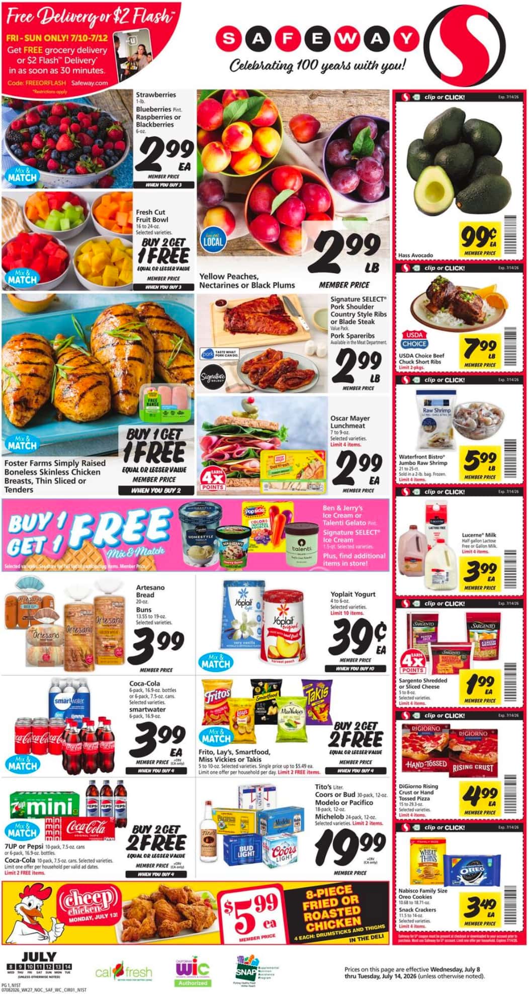 Safeway Weekly Ad July 22 - 28, 2026 - Image 1 July 8 - 14
