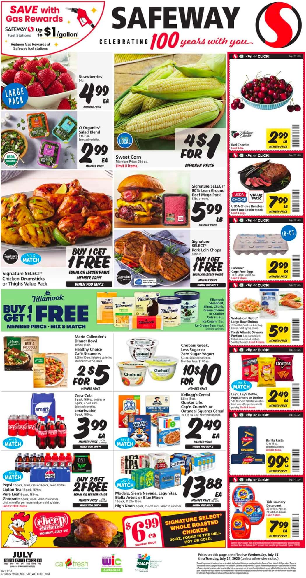 Safeway Weekly Ad July 22 - 28, 2026 - Image 1 July 15 - 21