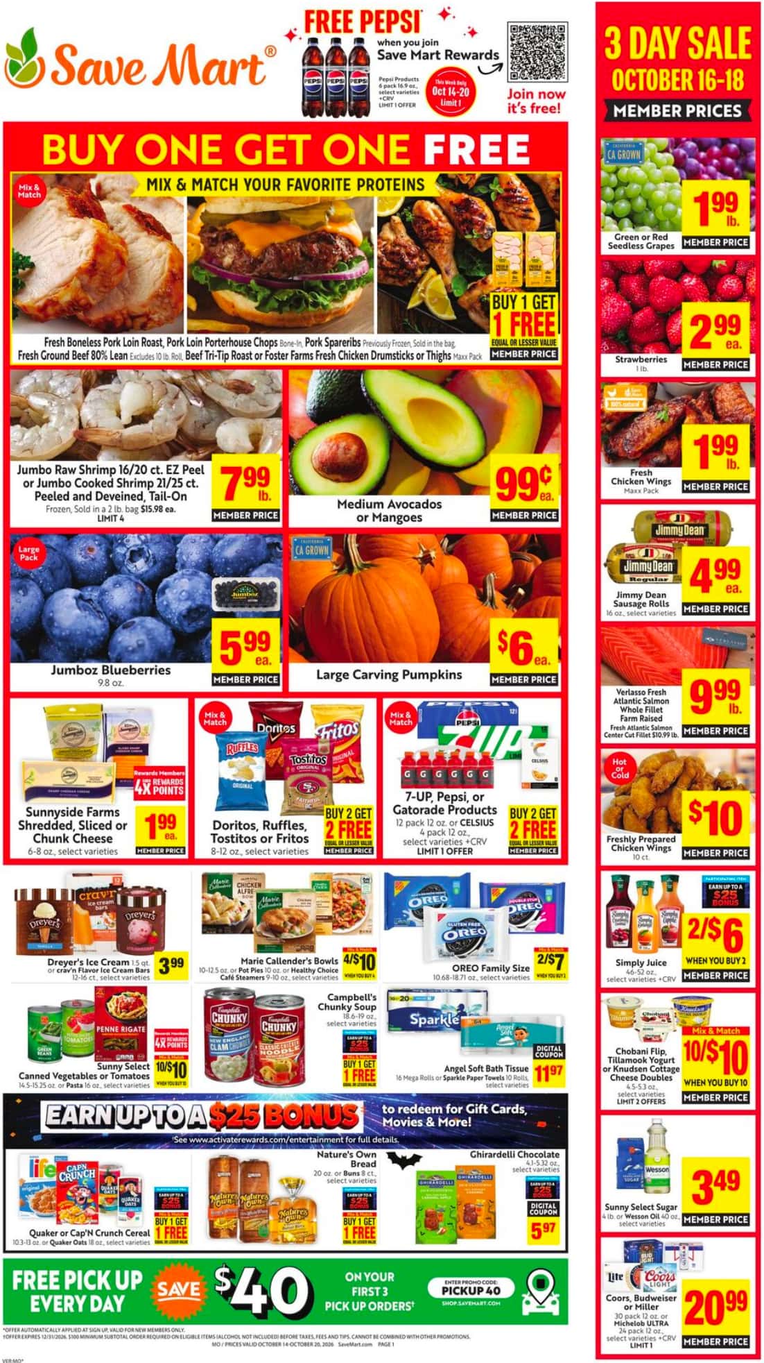 Save Mart Weekly Ad (October 14 - 20, 2026) - Image 1 Oct 14 - 20