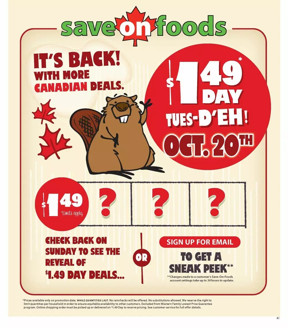 Save On Foods Upcoming Flyer (Oct 22 - 28, 2026) - Image 1 Oct 15 - 21