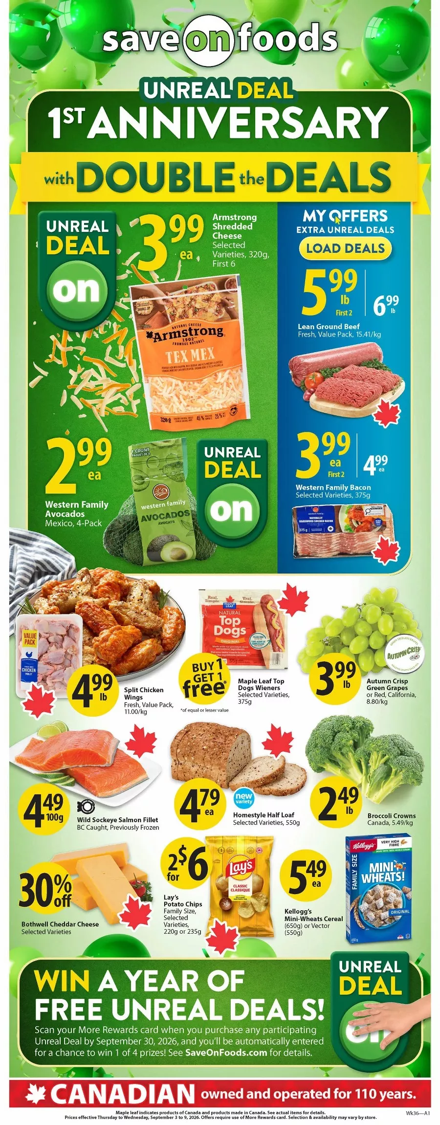 Save On Foods Flyer September 3 - 9, 2026 - Image 1 September 3 - 9