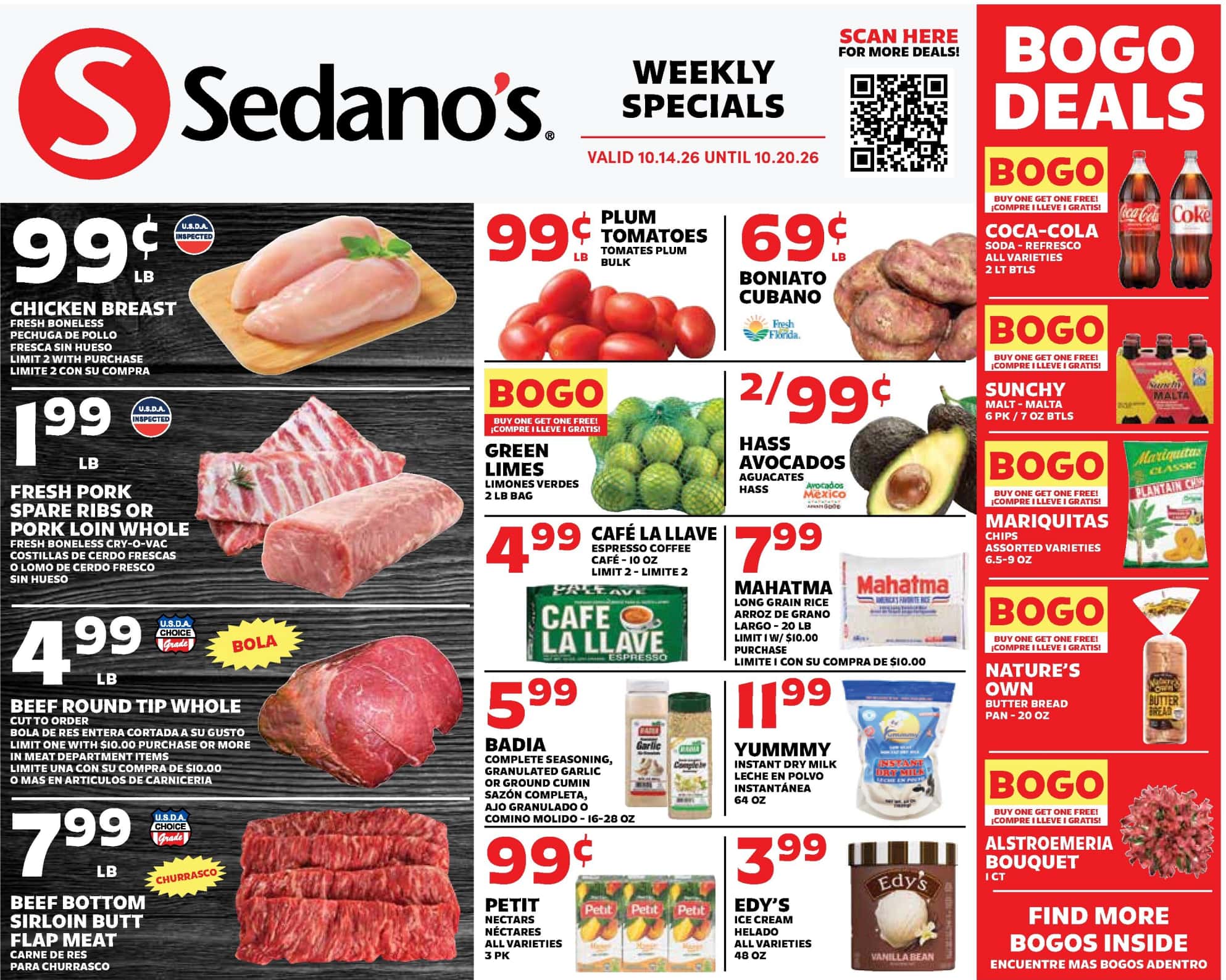 Sedano'S Weekly Ad (October 14 - 20, 2026) - Image 1 Oct 14 - 20