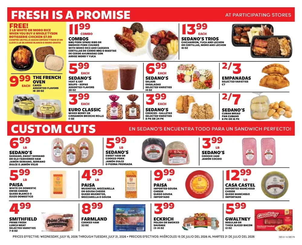 Sedano'S Weekly Ad July 22 - 28, 2026 - Image 2 July 15 - 21