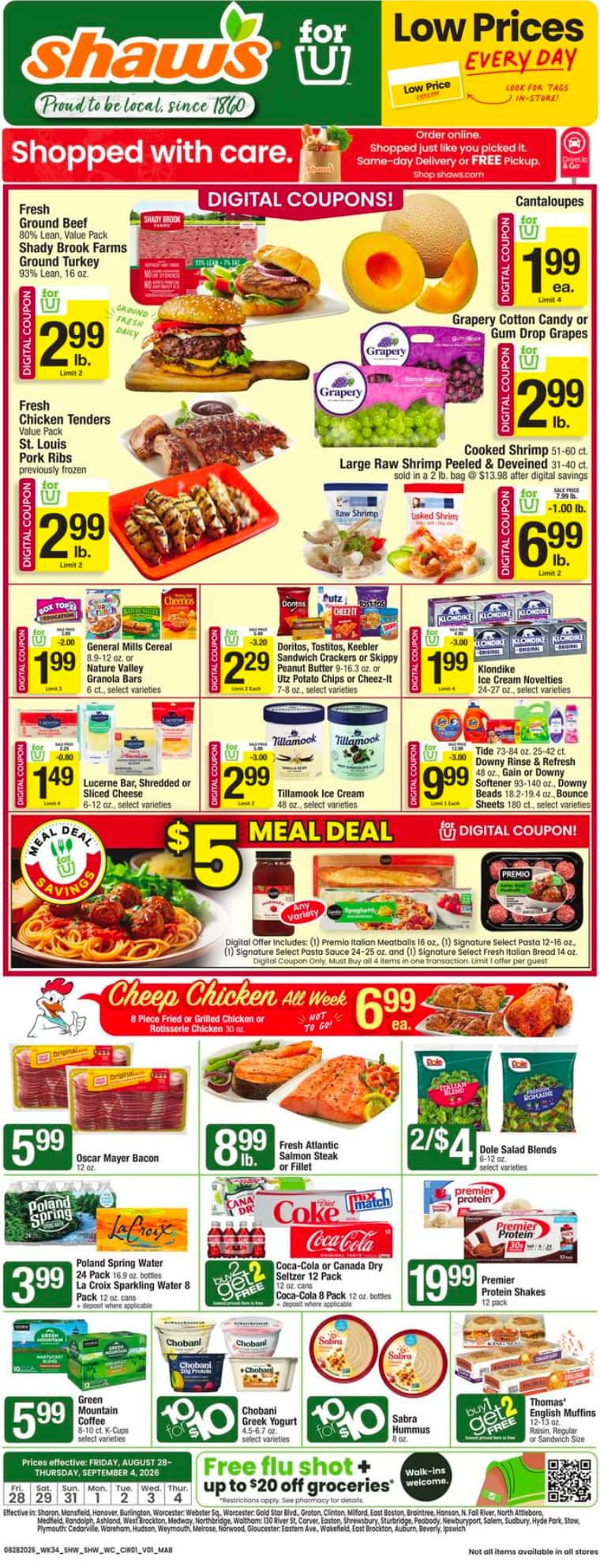 Shaw’s Weekly Ad August 28 - September 3, 2026 - Image 1 August 28 - September 3