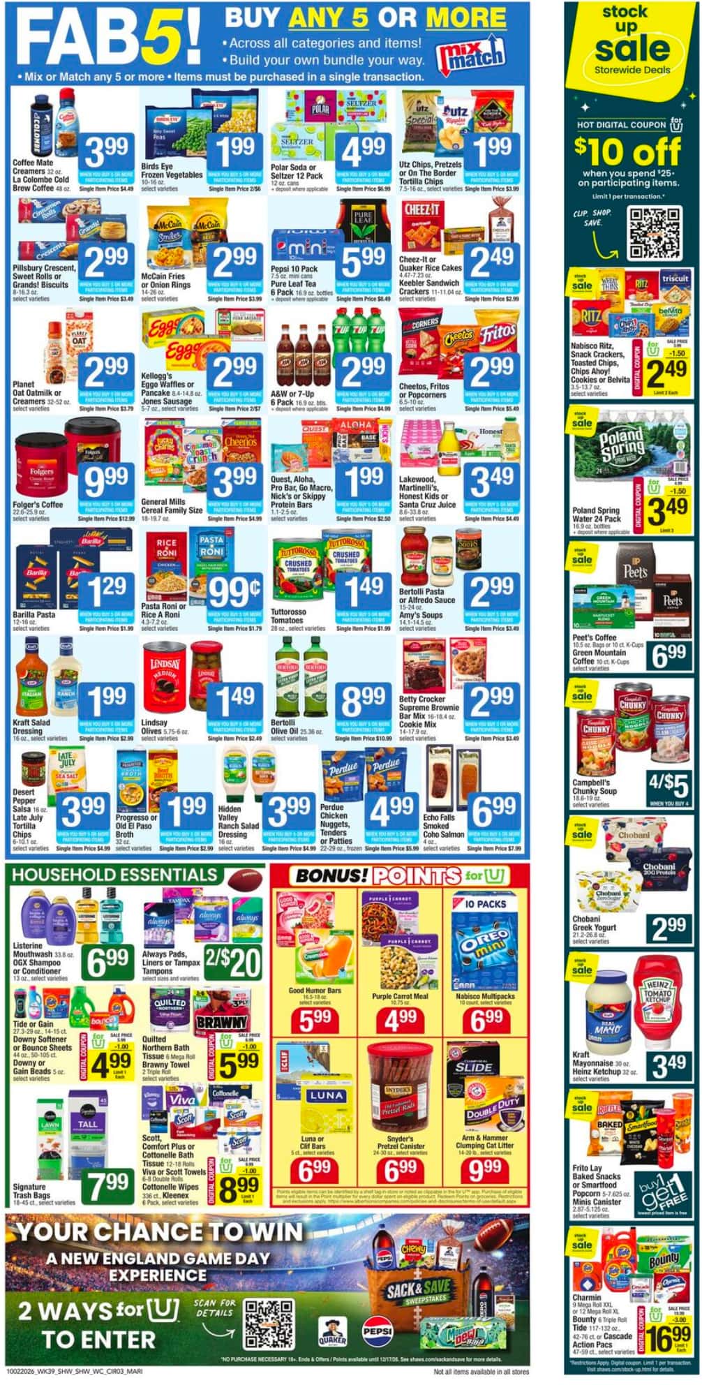 Shaw’s Weekly Ad (October 9 - 15, 2026) Early Preview - Image 1 October 2 - 8