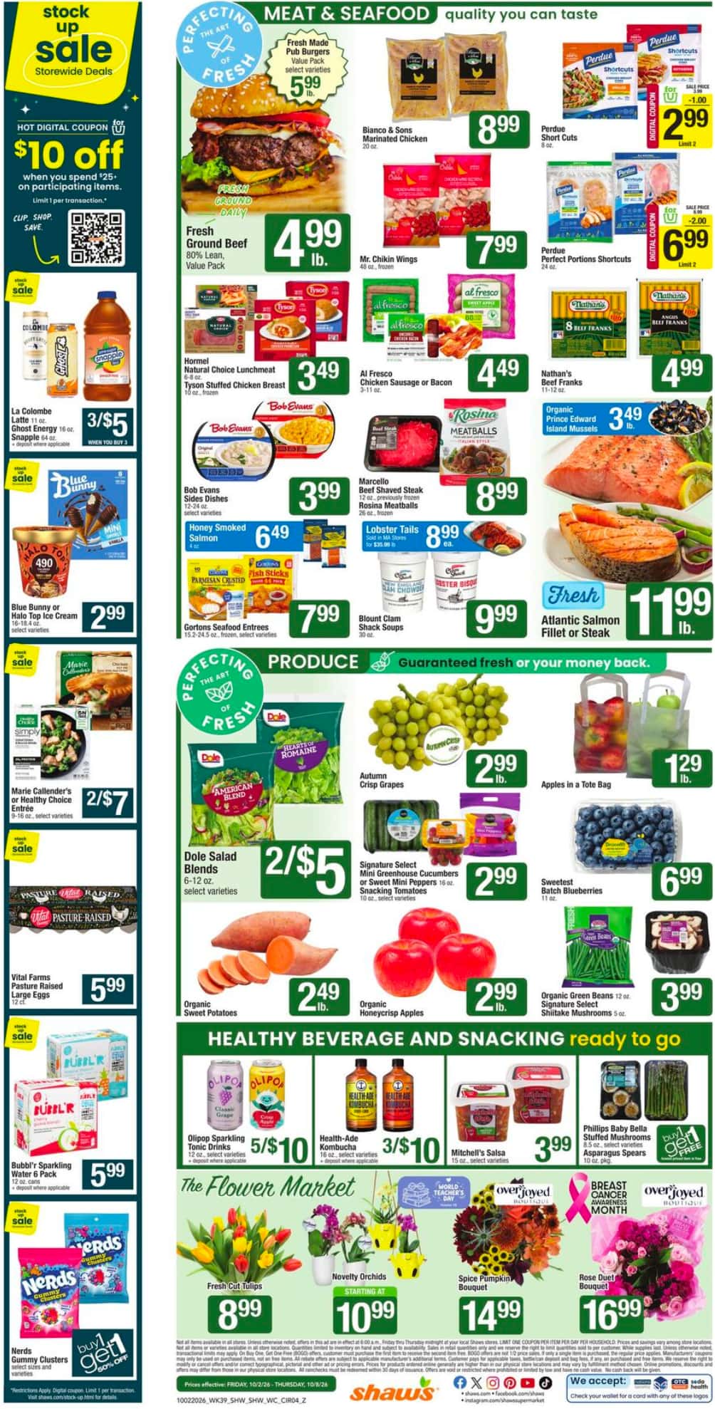Shaw’s Weekly Ad (October 9 - 15, 2026) Early Preview - Image 2 October 2 - 8