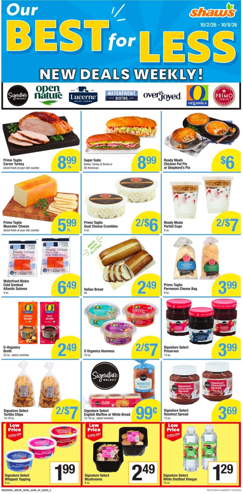 Shaw’s Weekly Ad (October 9 - 15, 2026) Early Preview - Image 1 October 2 - 8