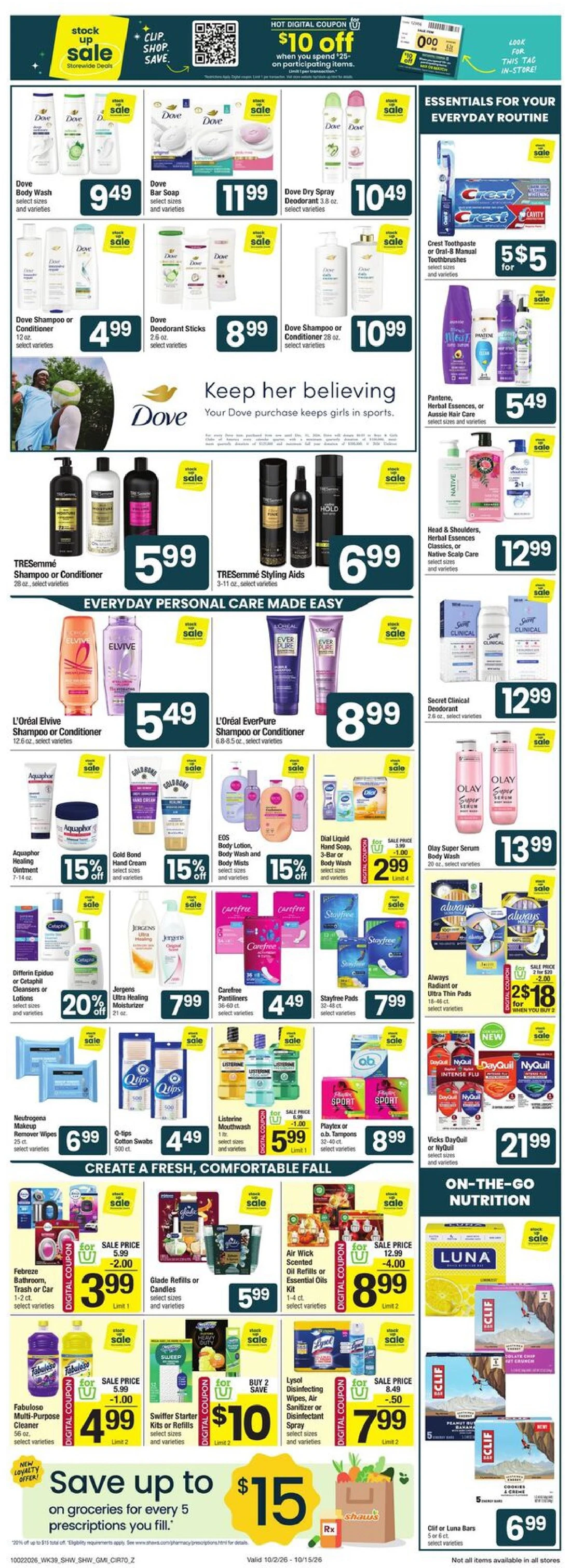 Shaw’s Weekly Ad (October 9 - 15, 2026) Early Preview - Image 1 Oct 9 - 15