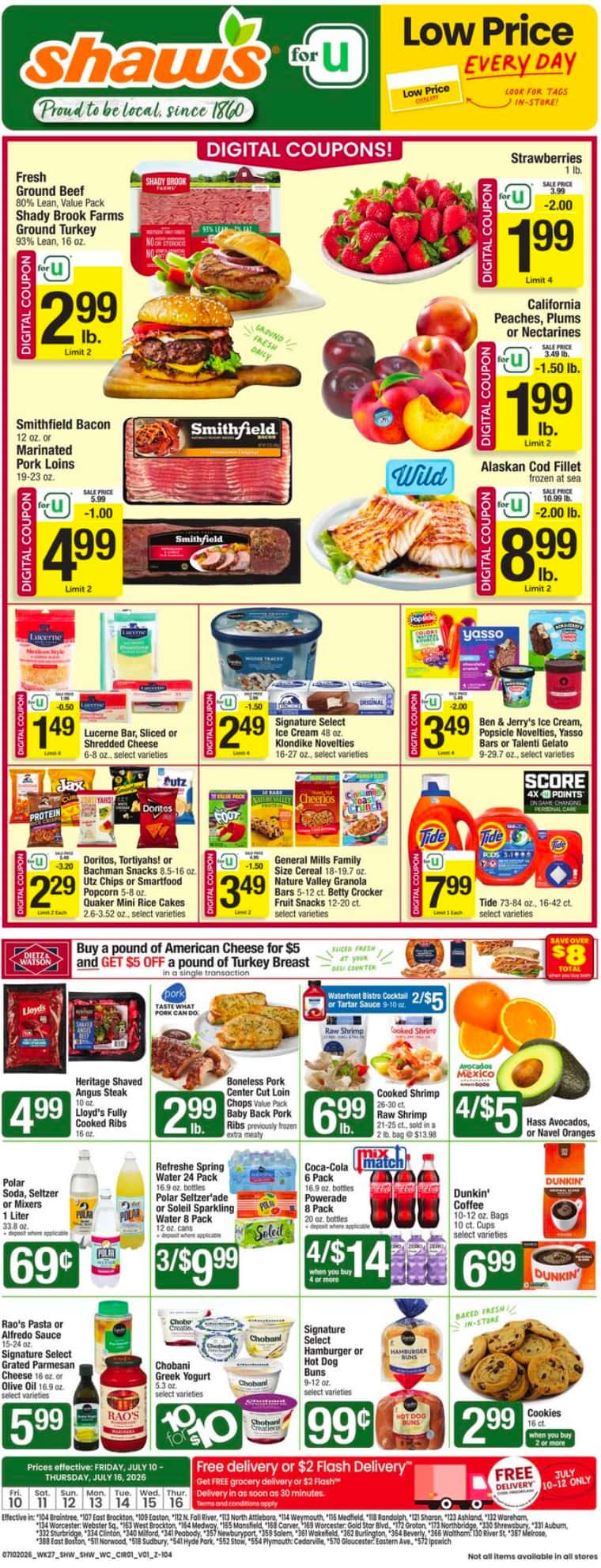 Shaw’s Weekly Ad July 10 - 16, 2026 - Image 1 July 10 - 16