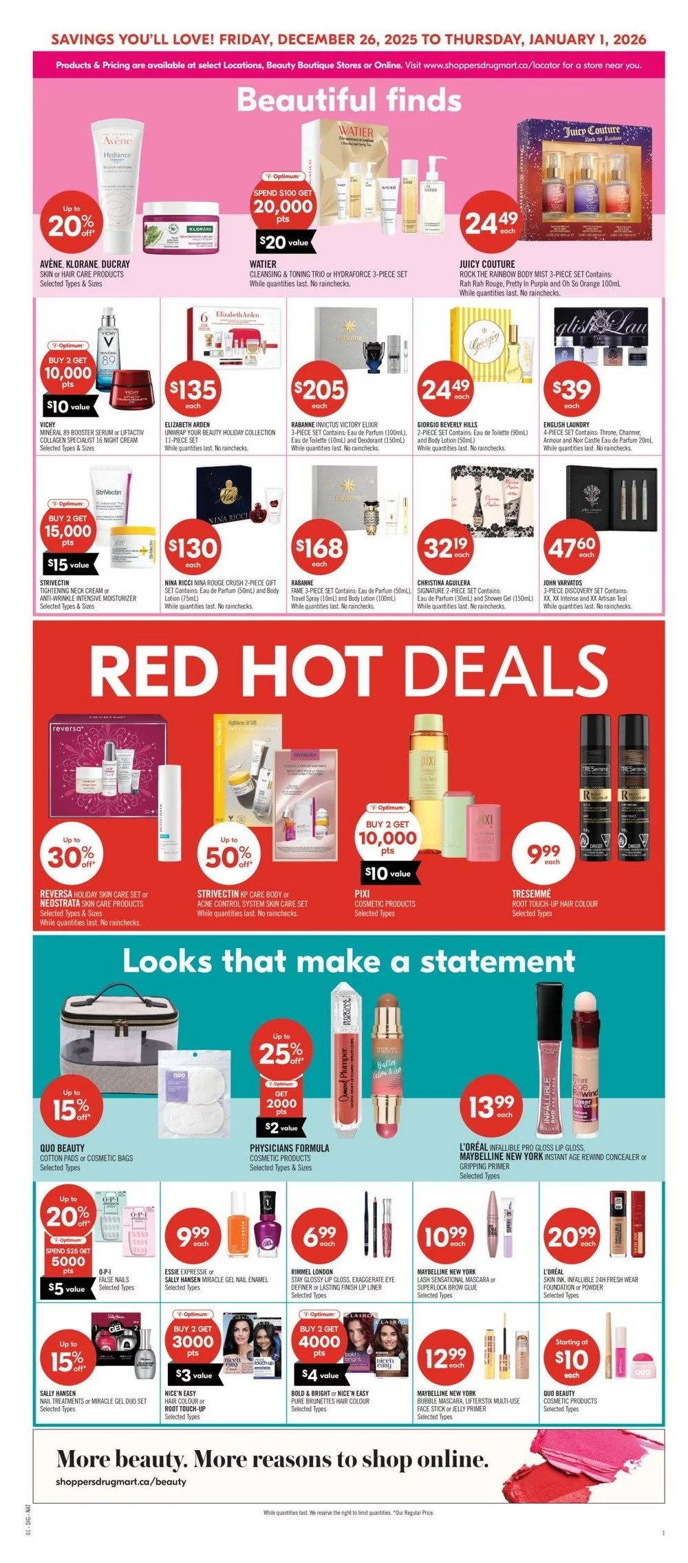 shoppers drug mart flyer december 26 jan 1 12