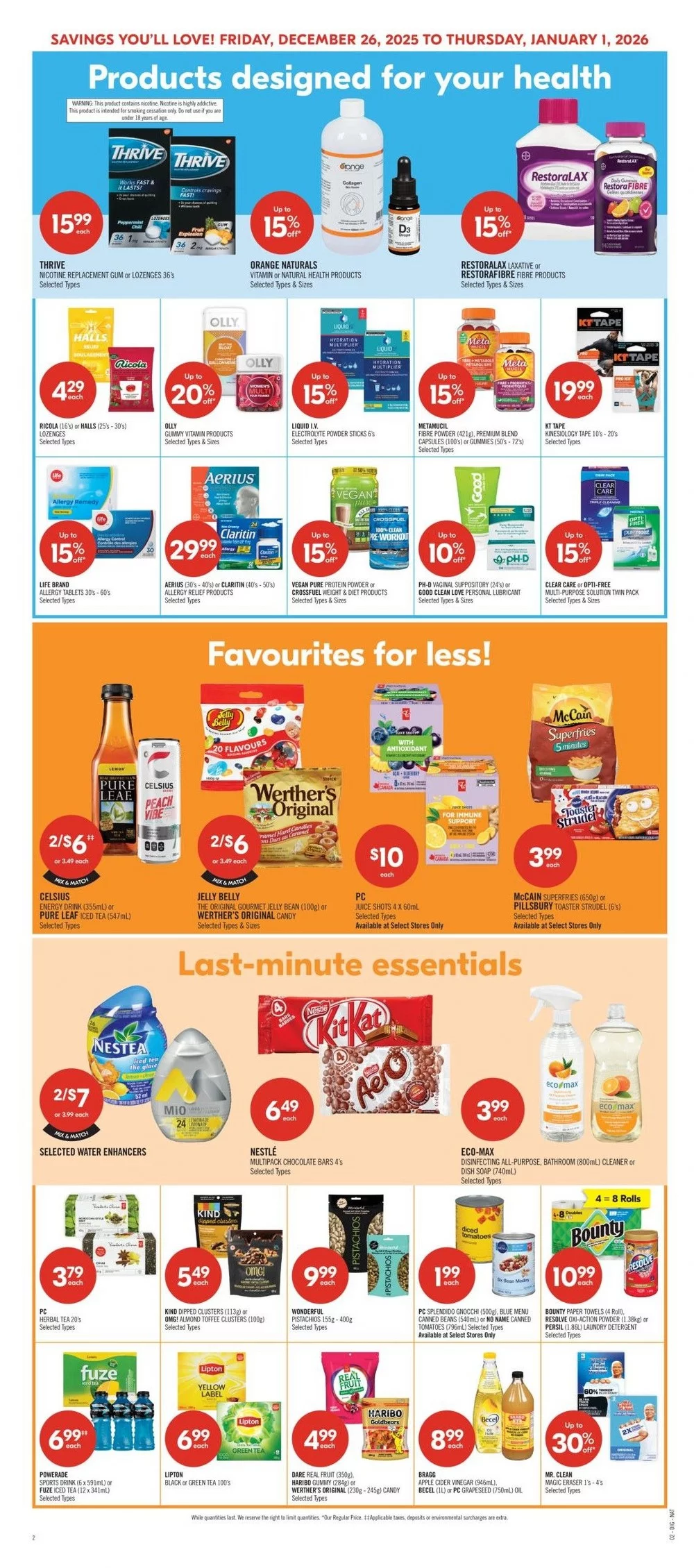 shoppers drug mart flyer december 26 jan 1 13