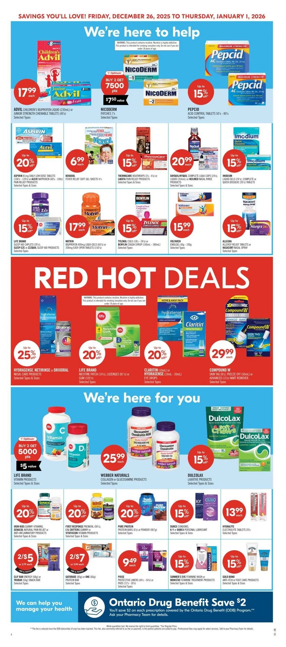 shoppers drug mart flyer december 26 jan 1 8