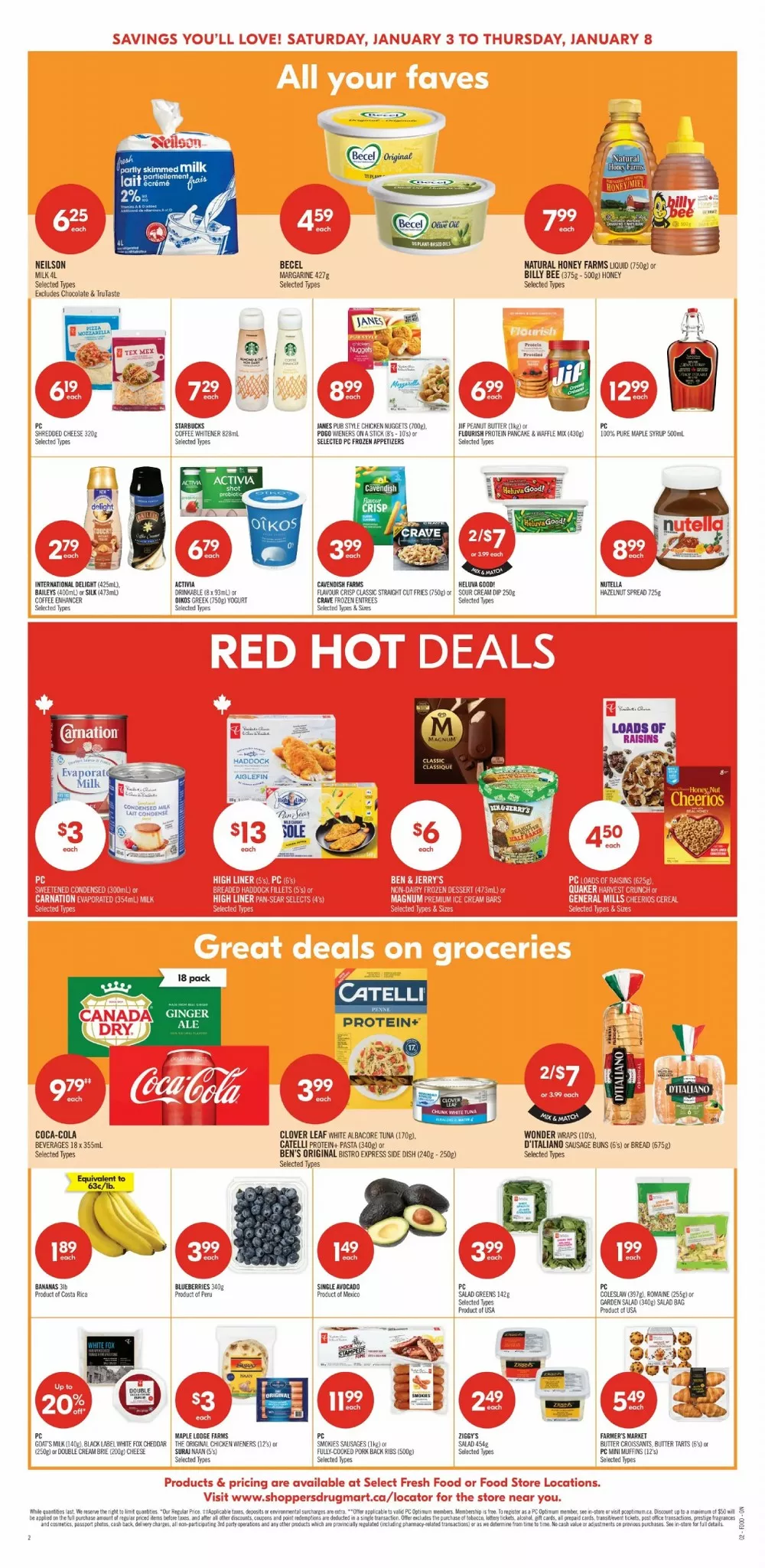 shoppers drug mart flyer january 3 8 7