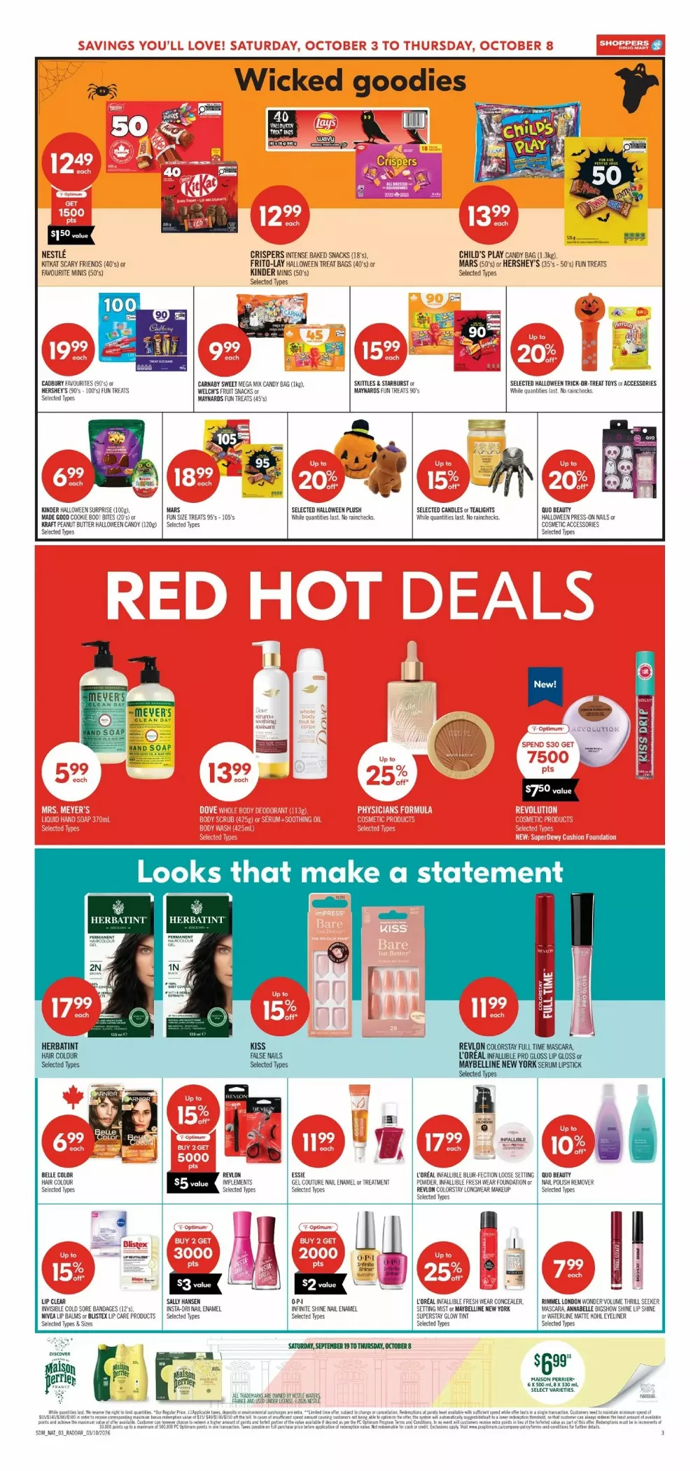 Shoppers Drug Mart Upcoming Flyer (Oct 10 - 16, 2026) - Image 1 October 3 - 9