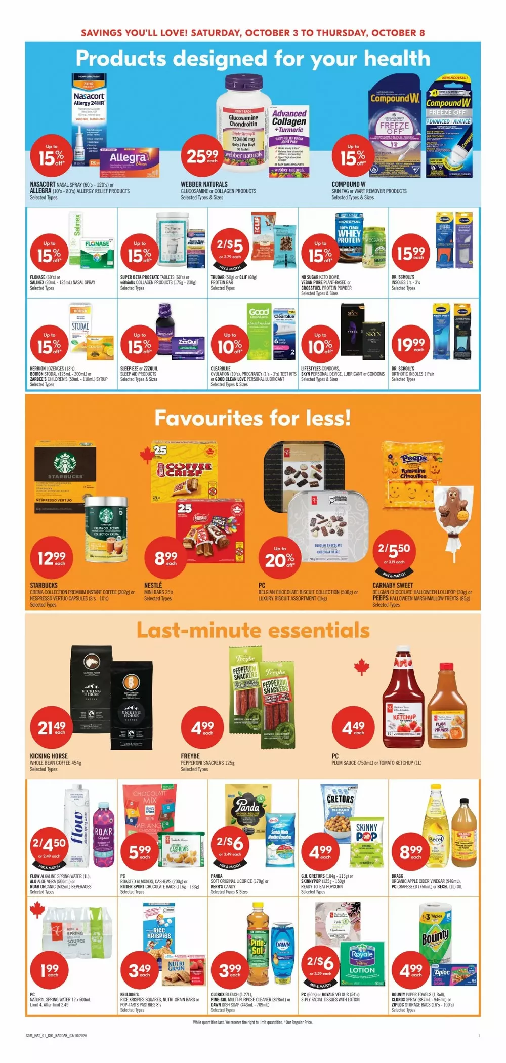Shoppers Drug Mart Upcoming Flyer (Oct 10 - 16, 2026) - Image 1 October 3 - 9
