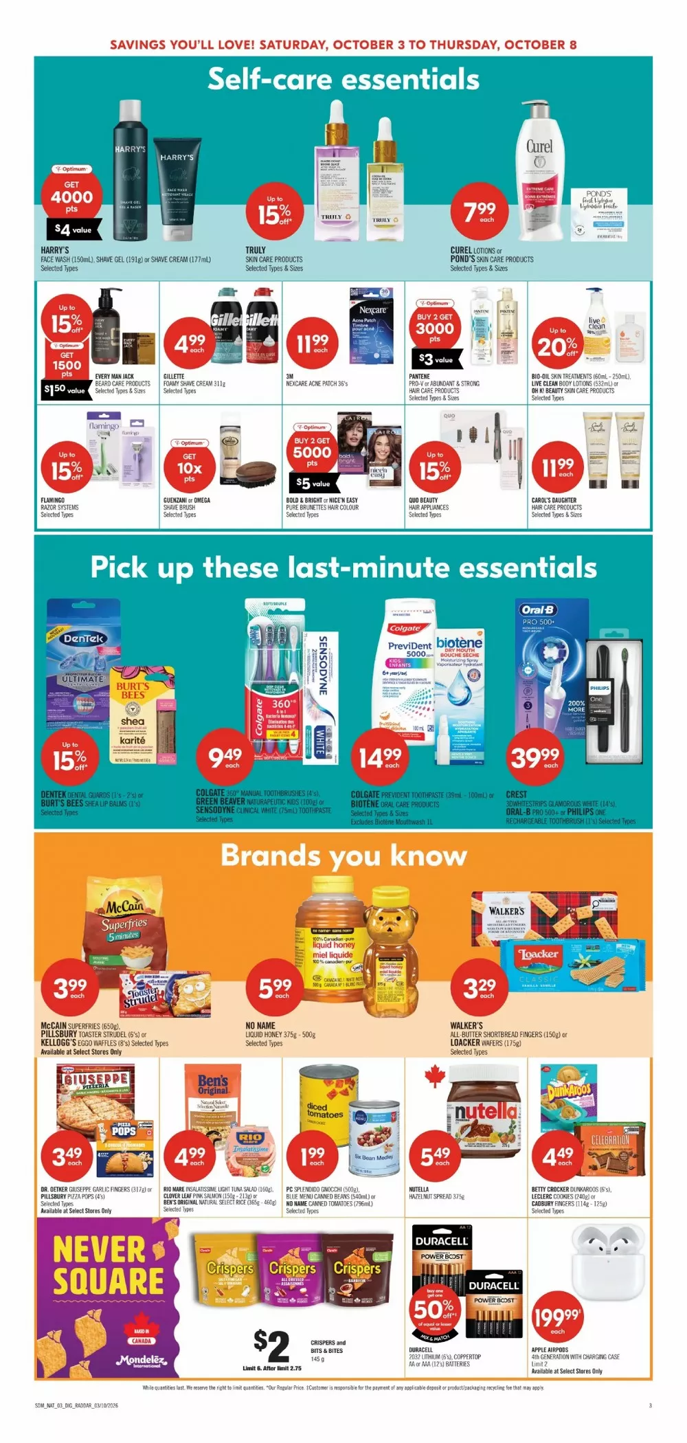 Shoppers Drug Mart Upcoming Flyer (Oct 10 - 16, 2026) - Image 1 October 3 - 9