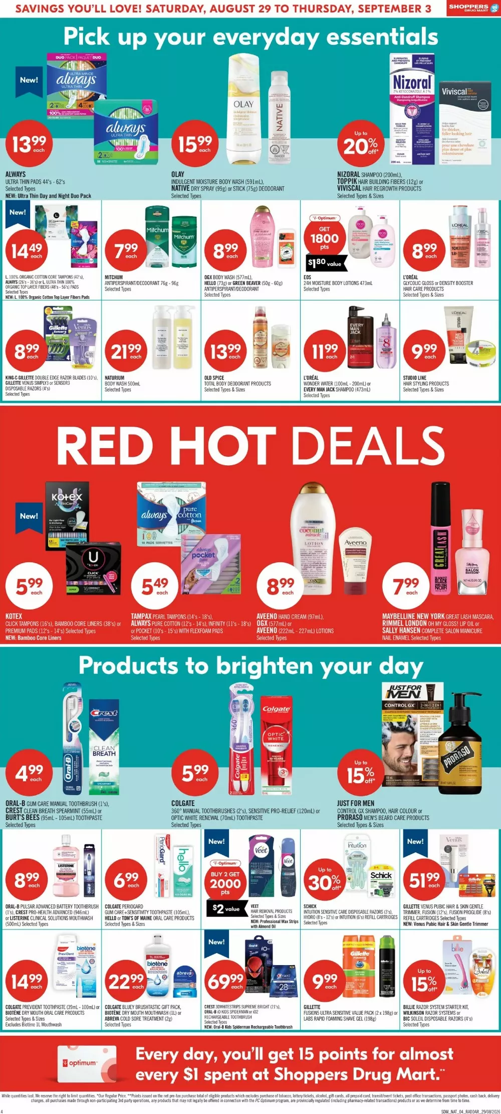 Shoppers Drug Mart Flyer August 29 - September 3, 2026 - Image 1 Aug 29 - Sep 4