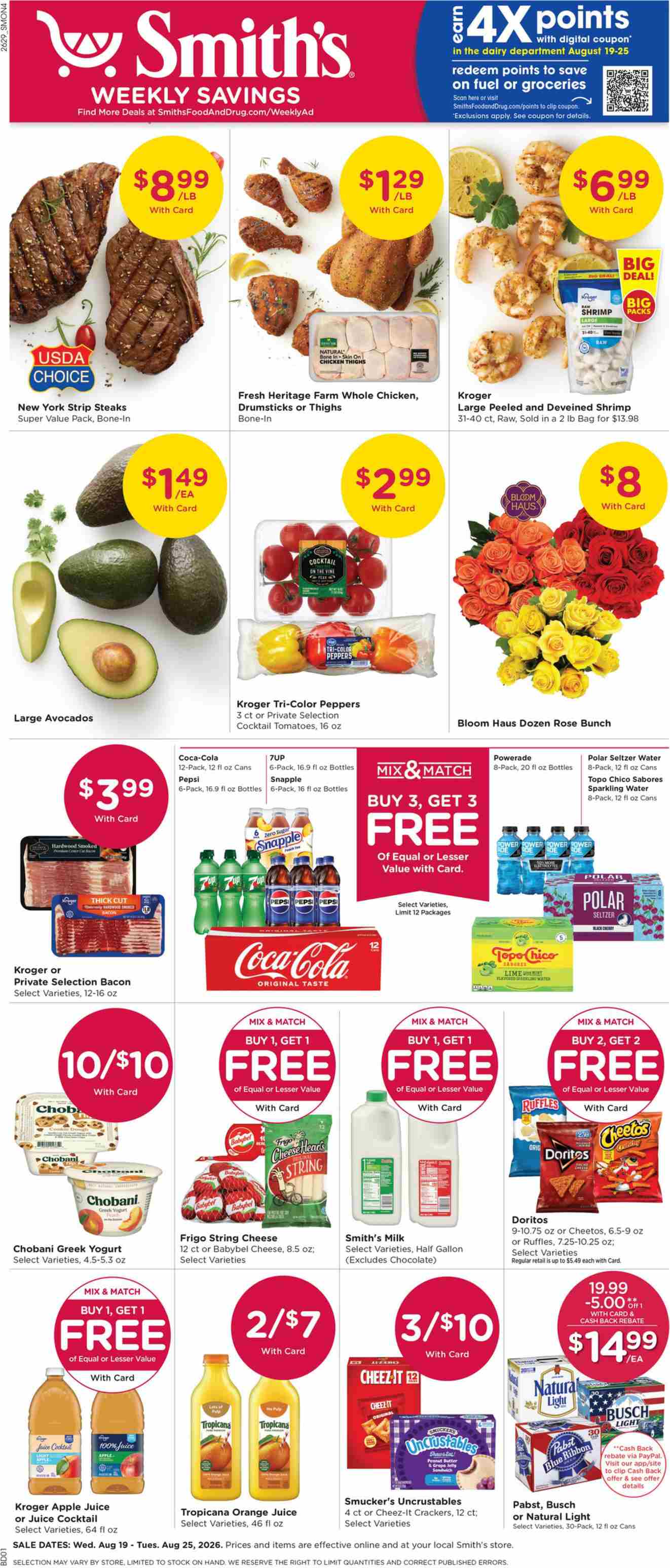 Smith'S Weekly Ad August 26 - September 1, 2026 - Image 1 August 19 - 25
