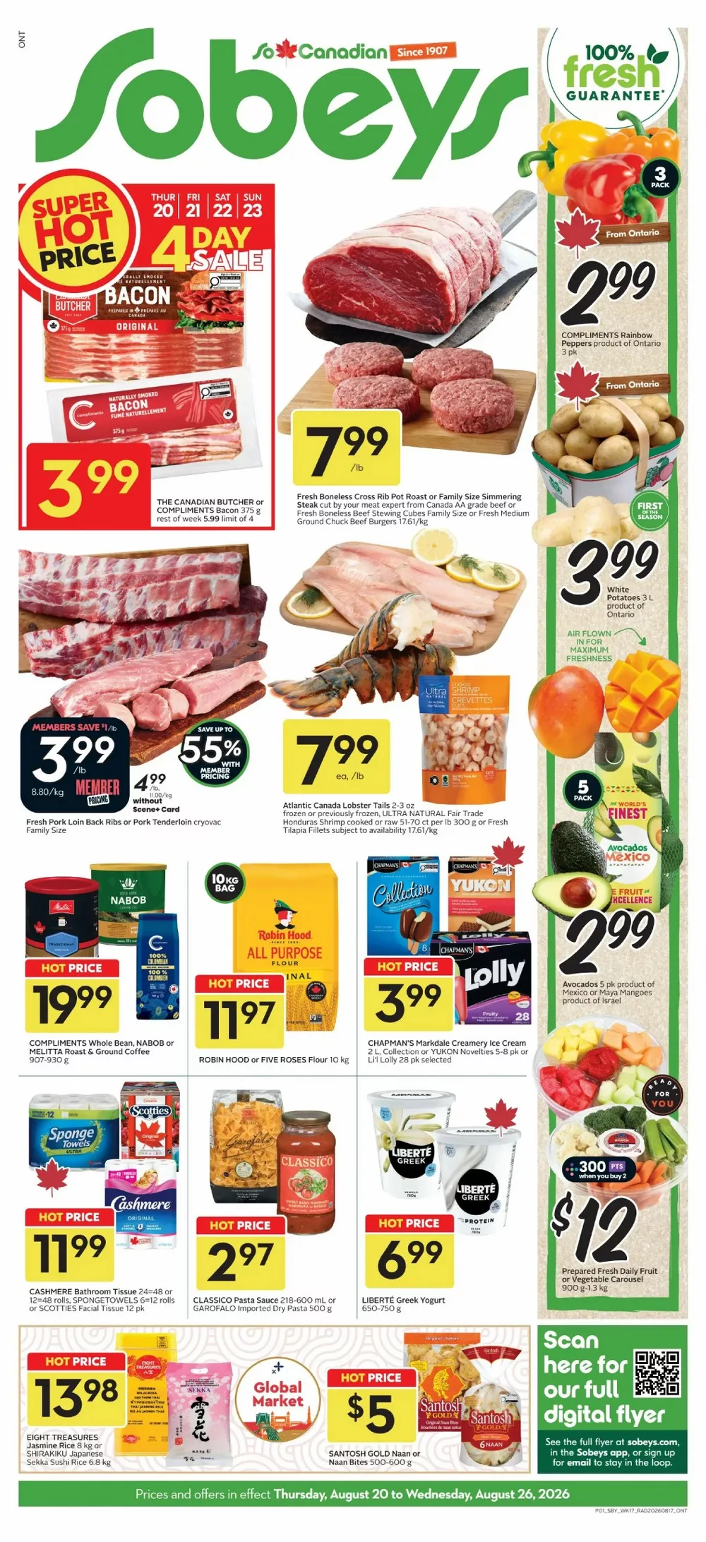 Sobeys Flyer August 27 - September 2, 2026 - Image 1 August 20 - 26