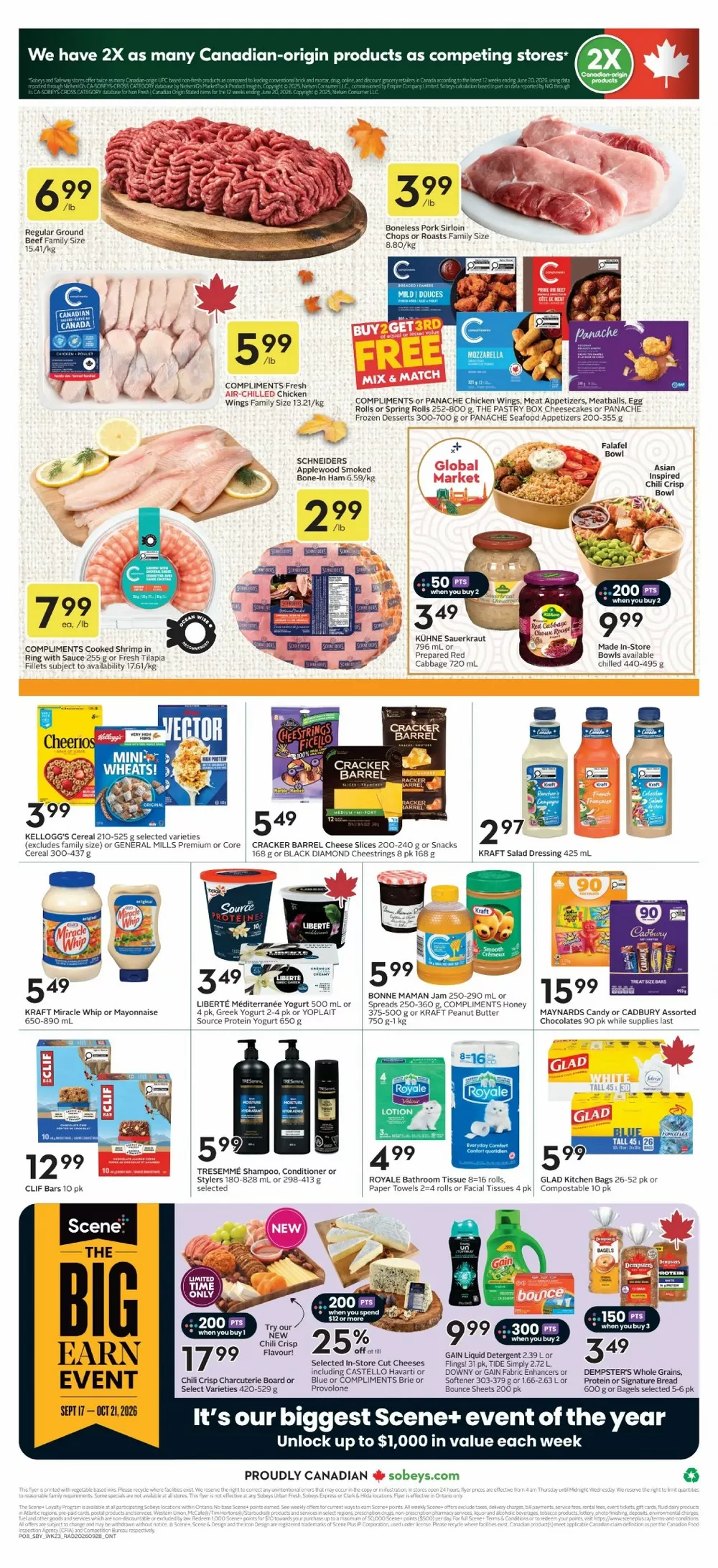 Sobeys Upcoming Flyer (Oct 8 – 14, 2026) Sneak Peek - Image 1 October 1 - 7