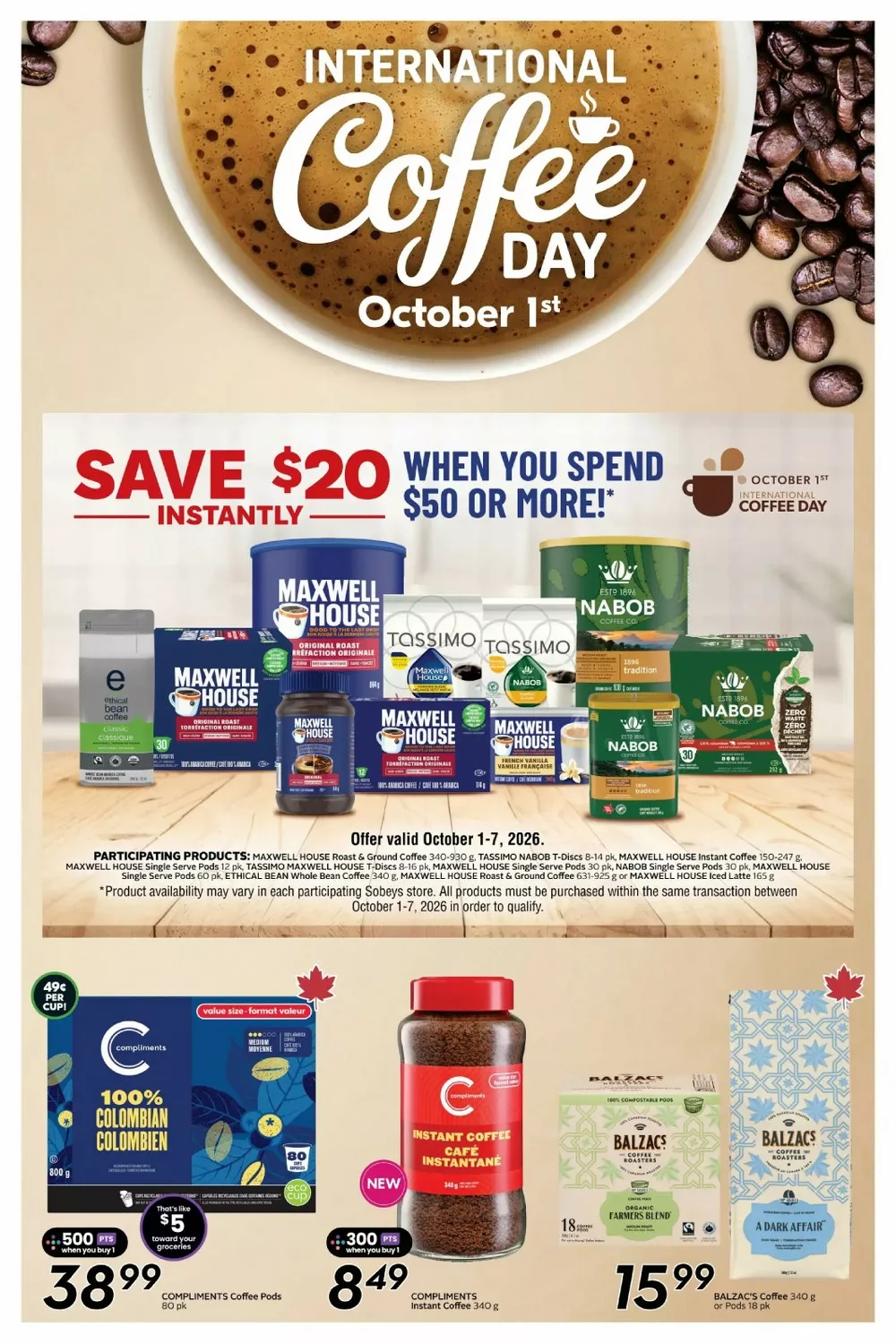 Sobeys Upcoming Flyer (Oct 8 – 14, 2026) Sneak Peek - Image 2 October 1 - 7