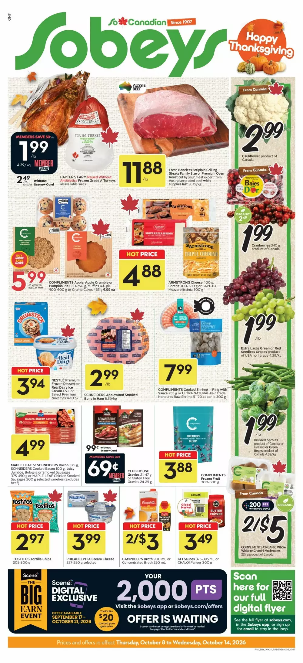 Sobeys Upcoming Flyer (Oct 8 – 14, 2026) Sneak Peek - Image 1 Oct 8 - 14