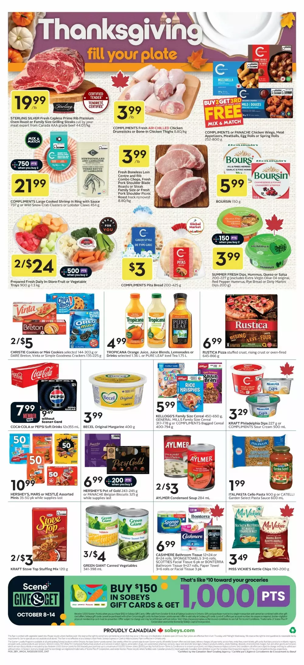 Sobeys Upcoming Flyer (Oct 8 – 14, 2026) Sneak Peek - Image 1 Oct 8 - 14