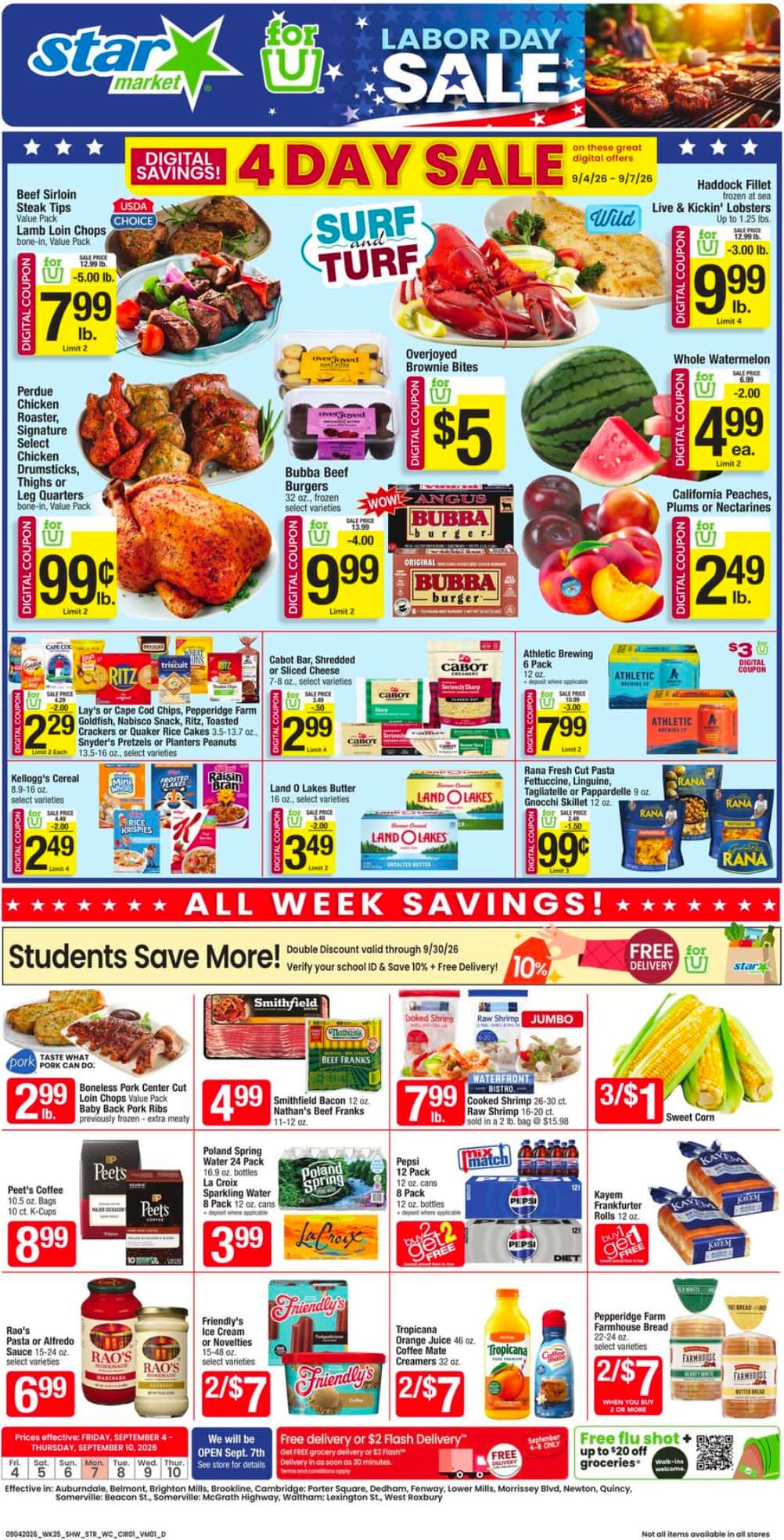 Star Market Weekly Ad September 4 - 10, 2026 - Image 1 September 4 - 10