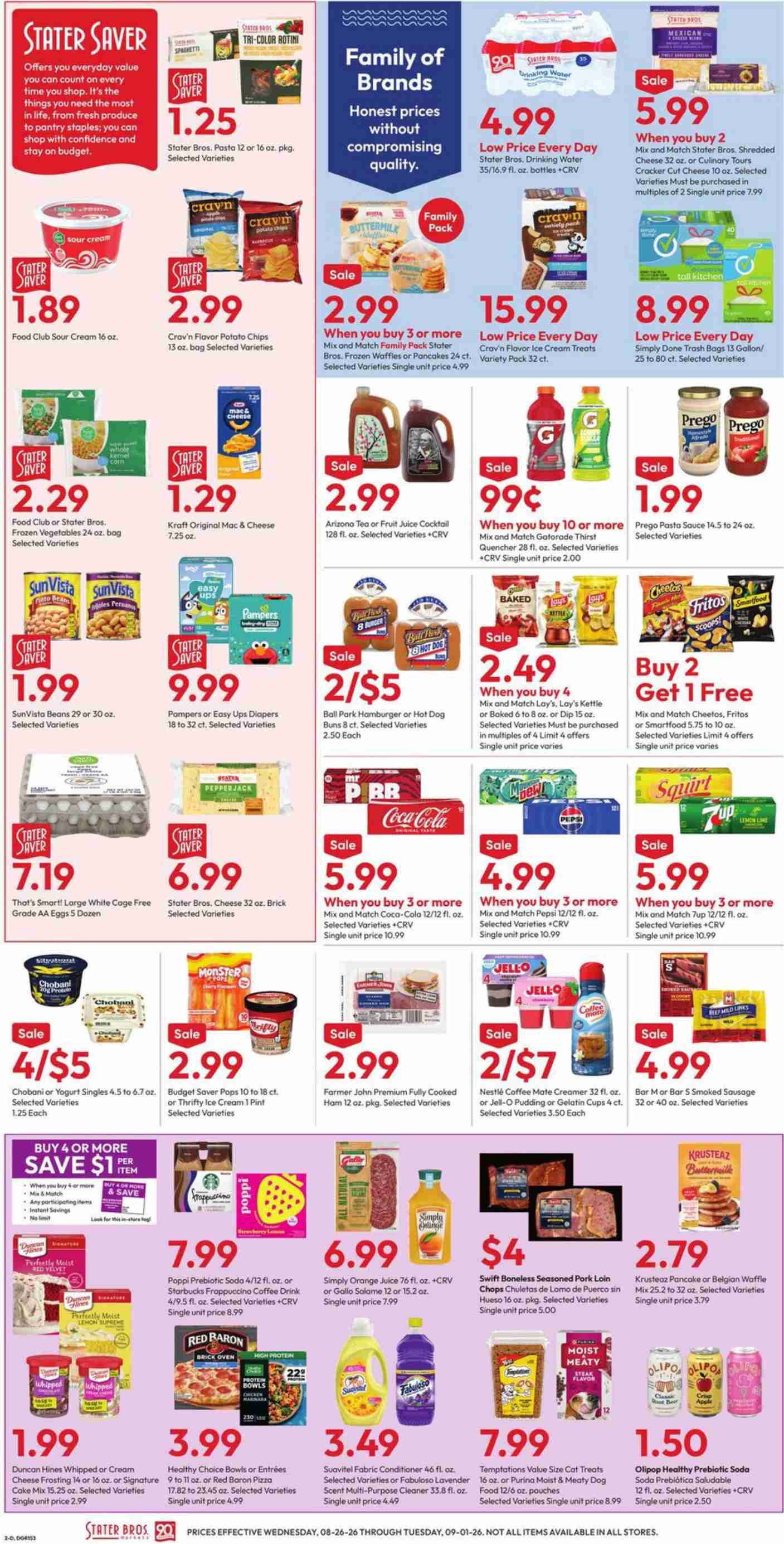 Stater Bros. Weekly Ad August 26 - September 1, 2026 - Image 2 August 26 - September 1