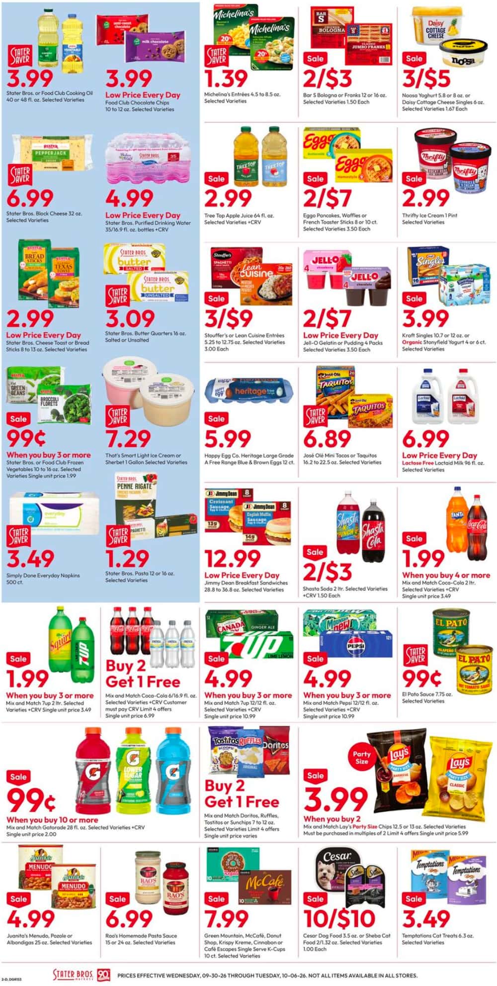 Stater Bros. Weekly Ad (October 14 - 20, 2026) Preview - Image 2 Sept. 30 - Oct. 6
