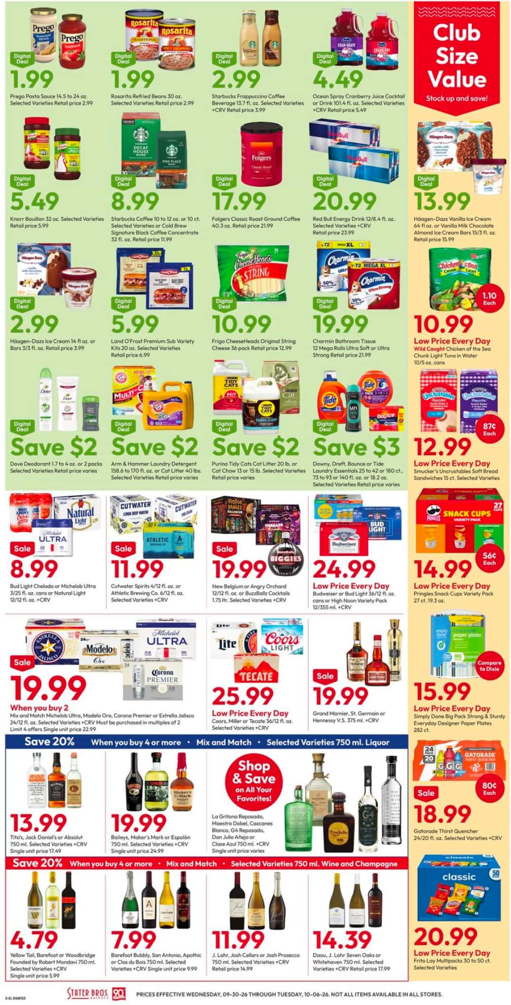 Stater Bros. Weekly Ad (October 14 - 20, 2026) Preview - Image 1 Sept. 30 - Oct. 6