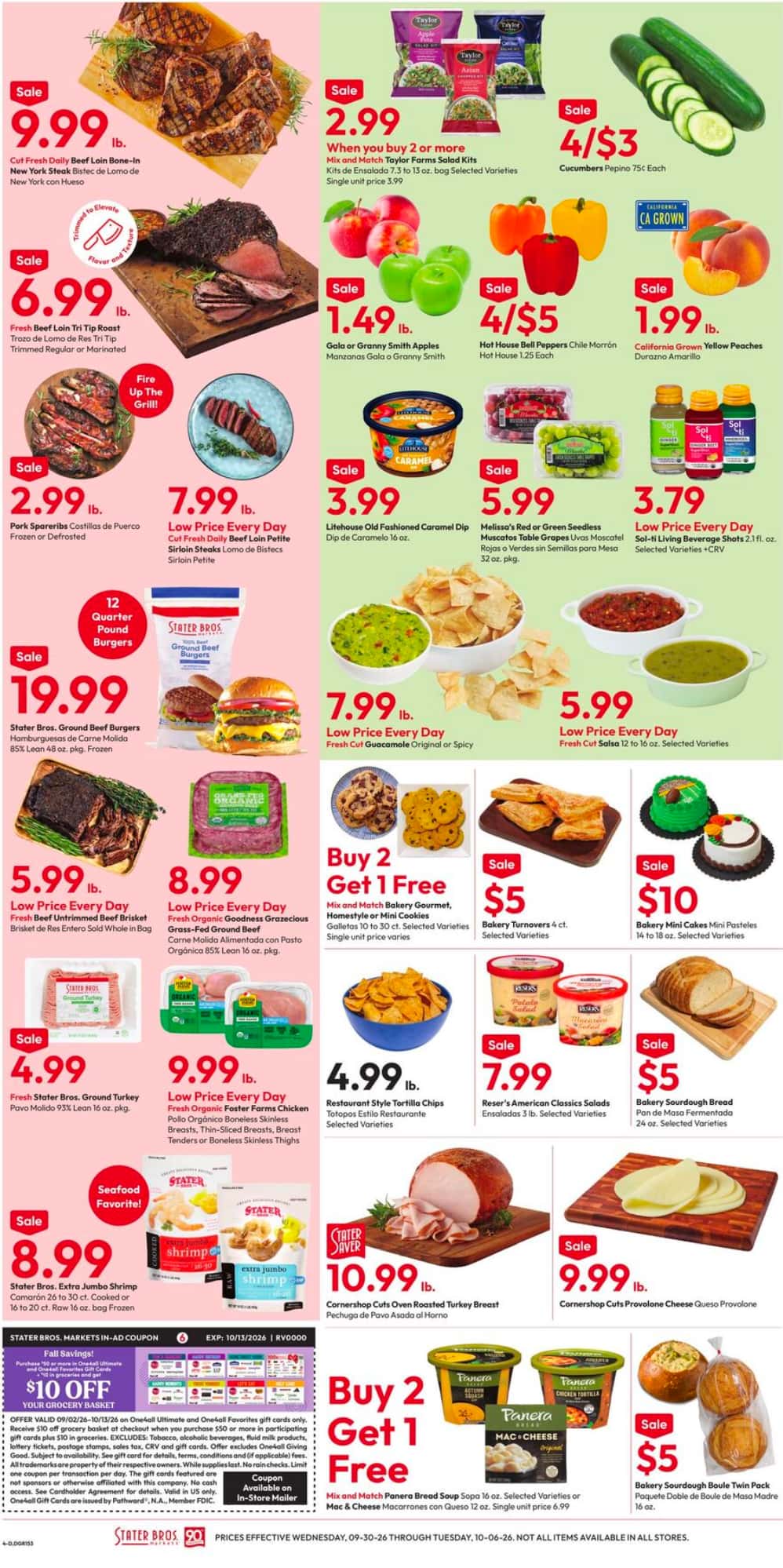 Stater Bros. Weekly Ad (October 14 - 20, 2026) Preview - Image 2 Sept. 30 - Oct. 6