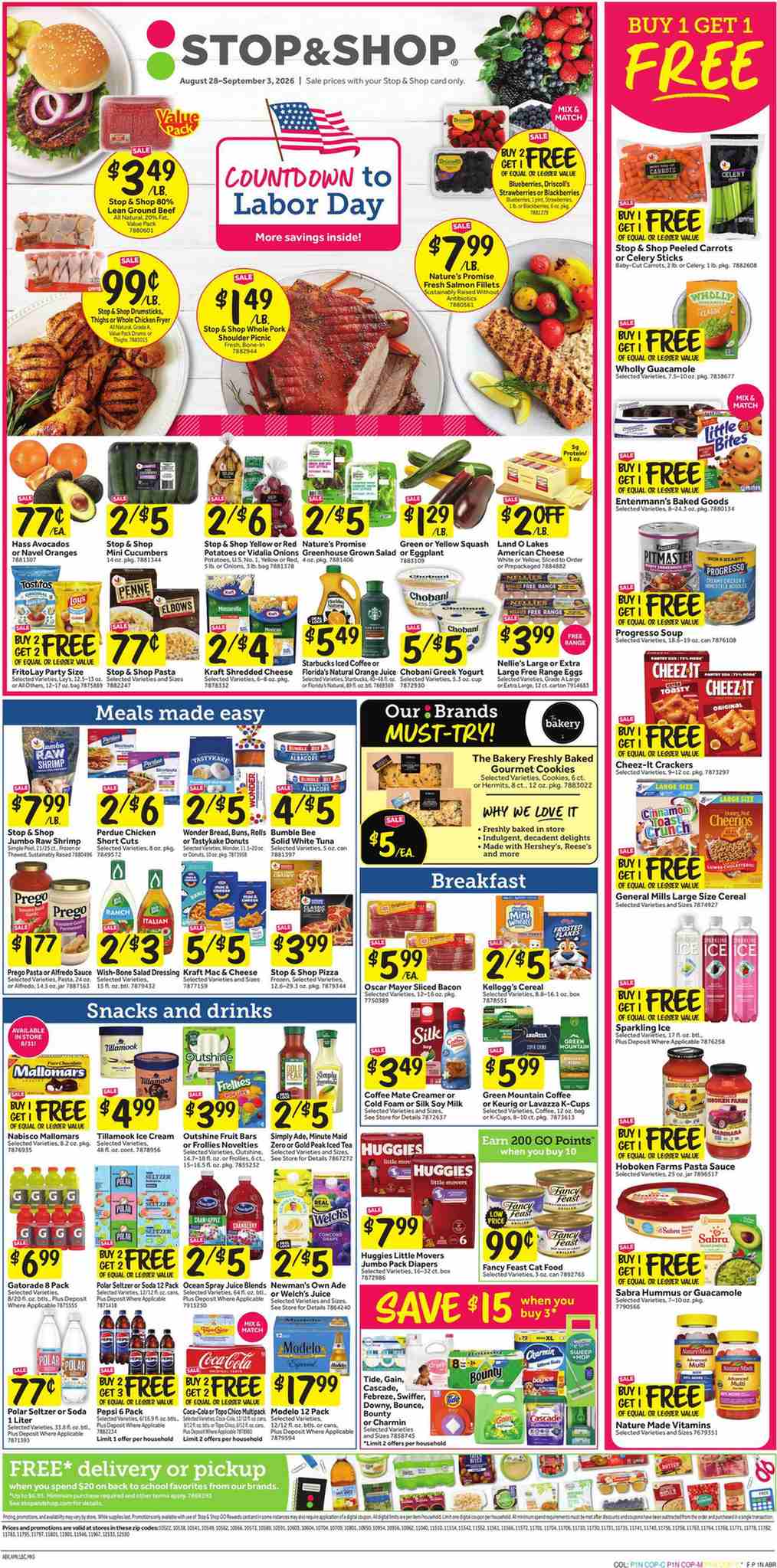 Stop And Shop Weekly Ad August 28 - September 3, 2026 - Image 1 August 28 - September 3