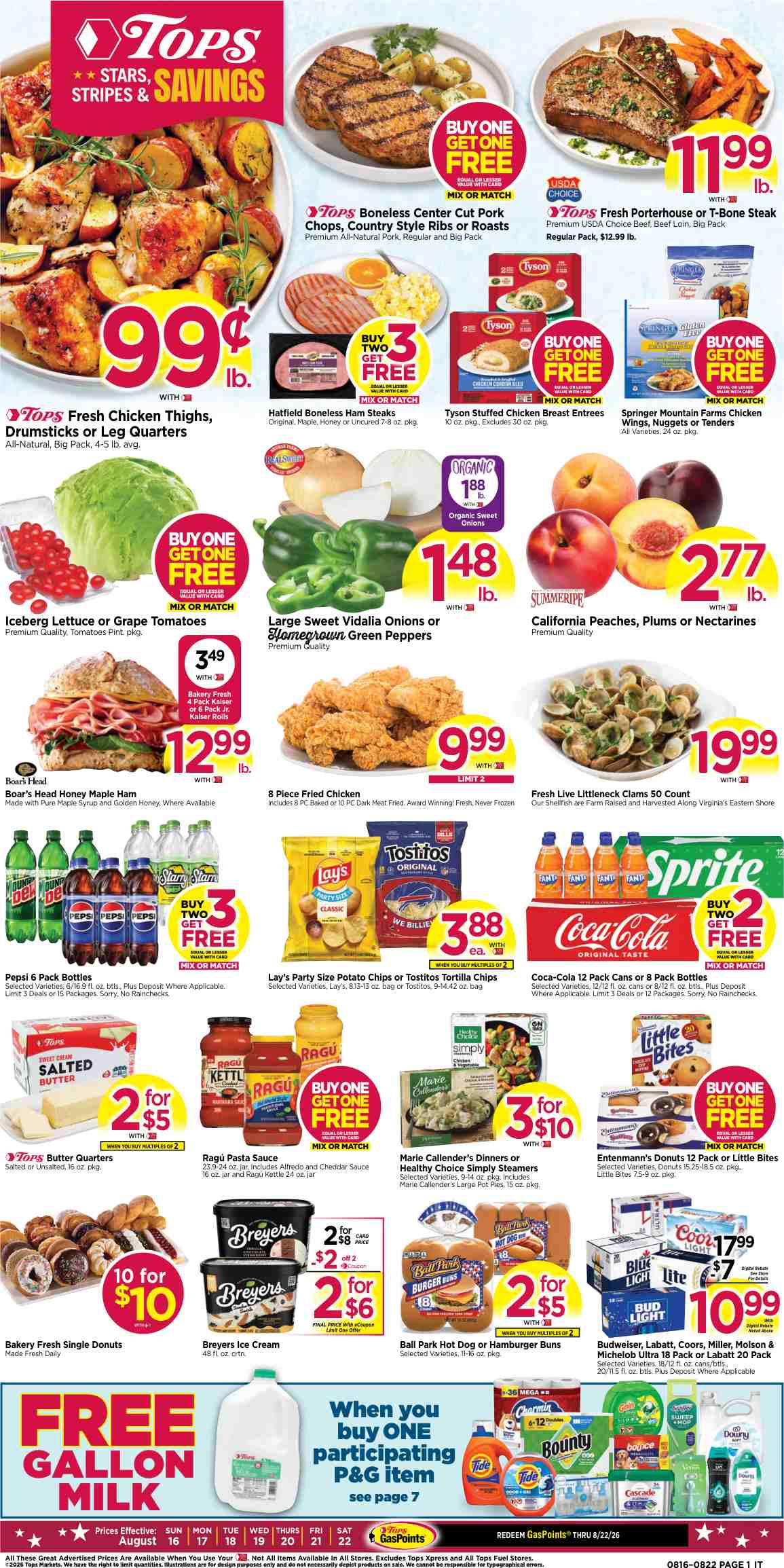 Tops Weekly Ad August 23 - 29, 2026 - Image 1 August 16 - 22